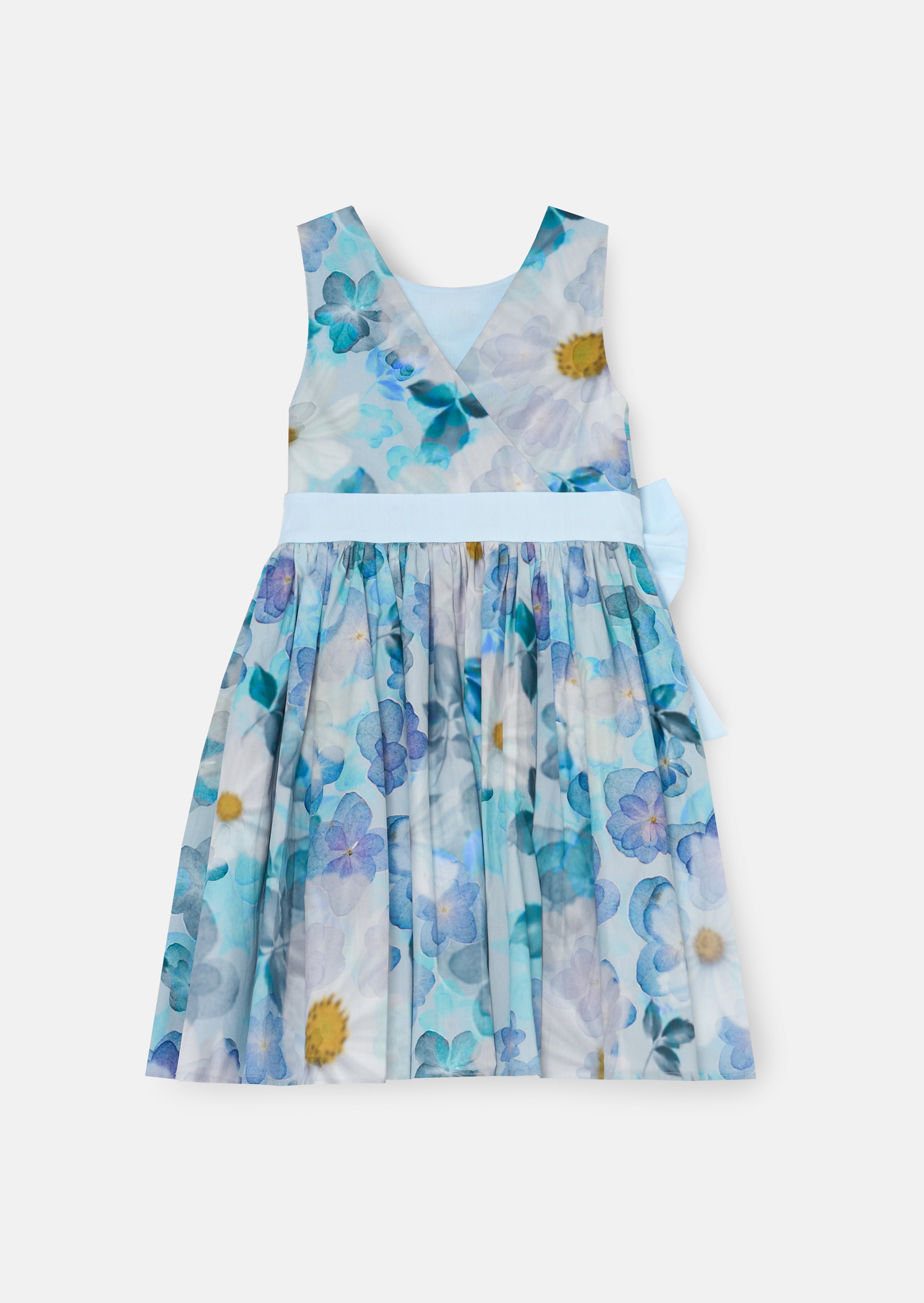 Vestido con lazo impreso Elsa en la cintura