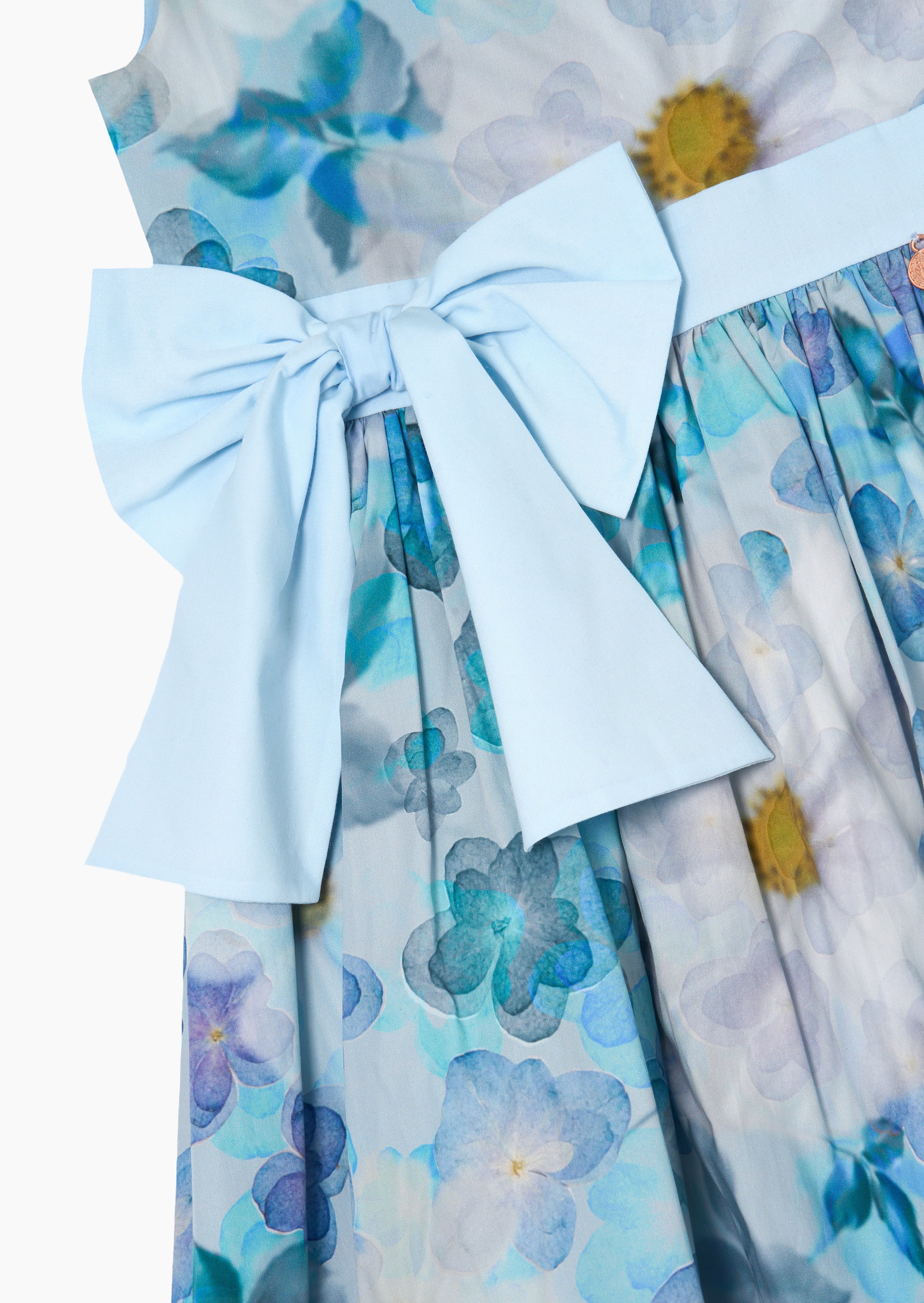 Vestido con lazo impreso Elsa en la cintura