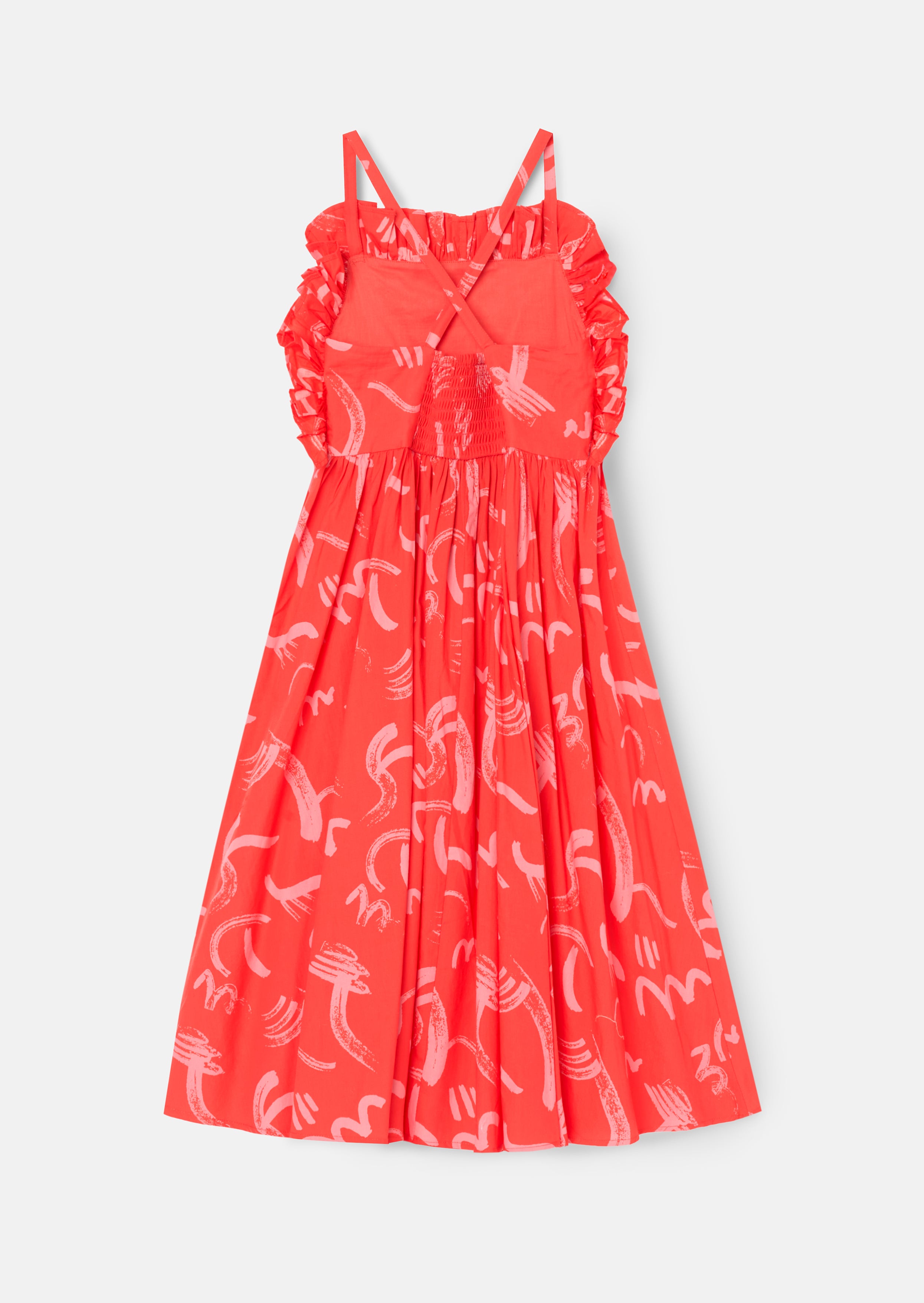 Evie Print Frill Swing Dress