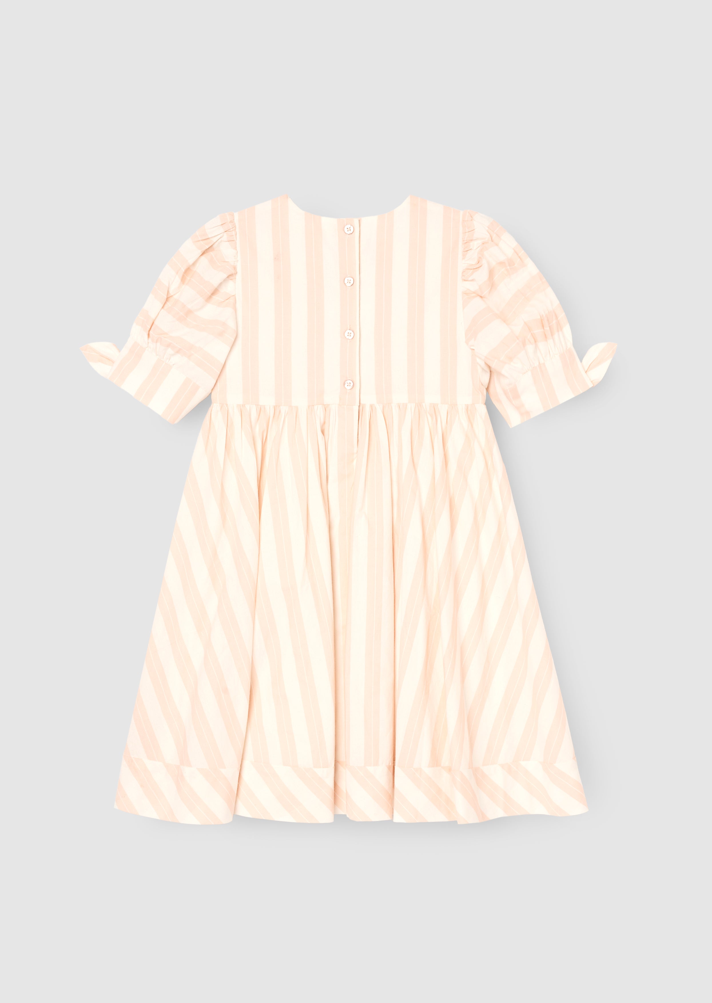 Abito Palma a righe con nodo frontale