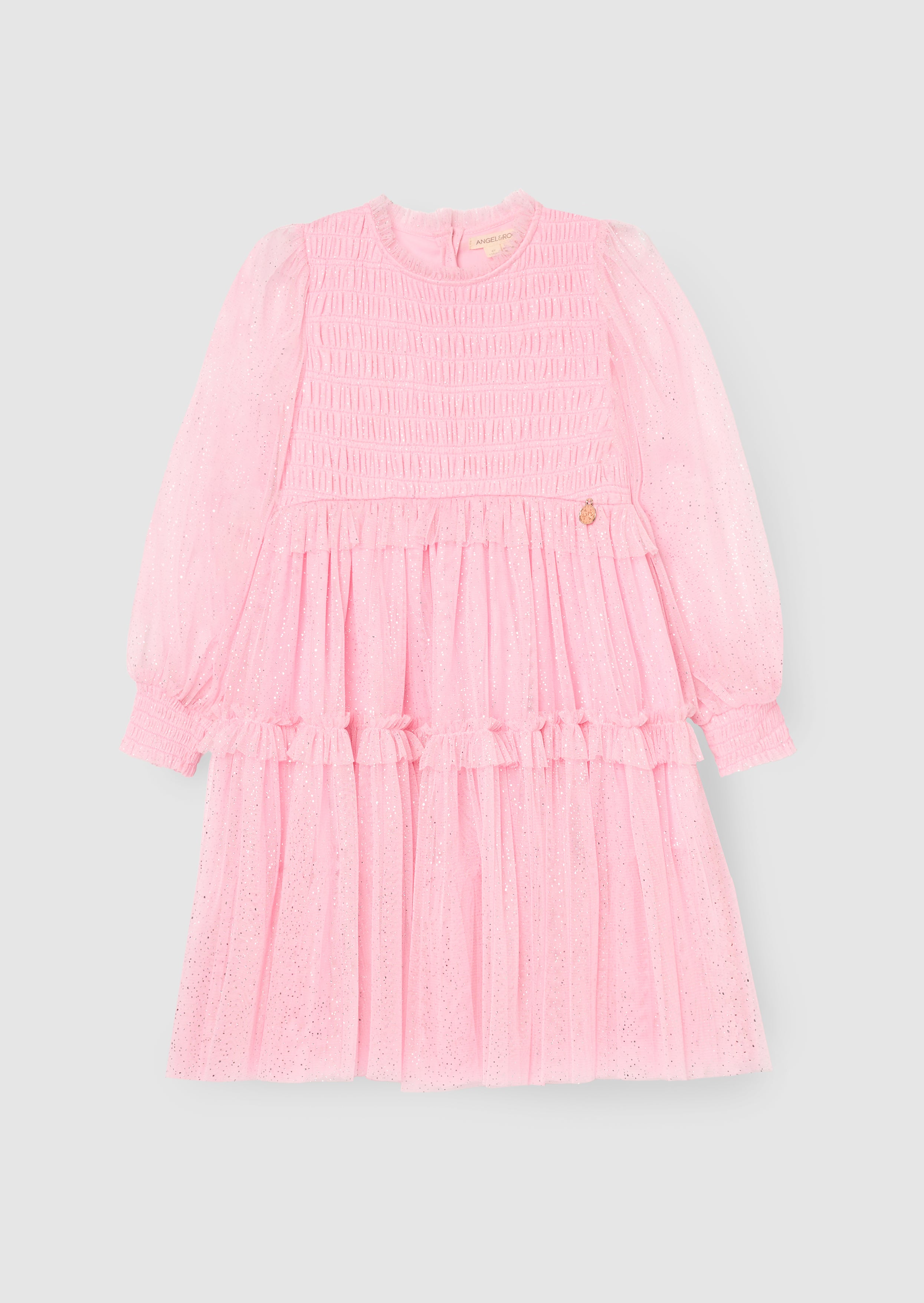 Willow Pink Balloon Sleeve Boho Dress