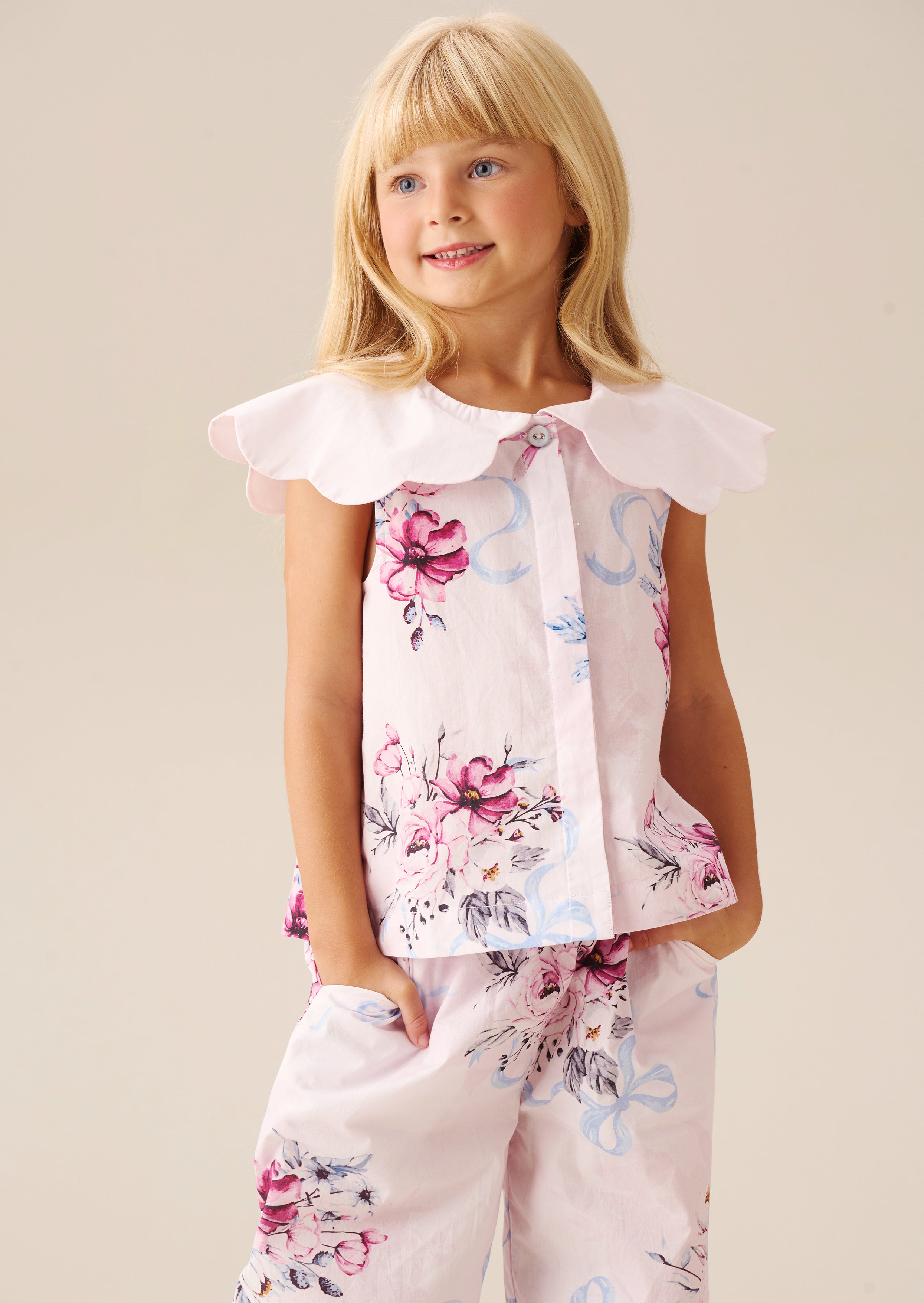 Cleo Scallop Collar Blouse