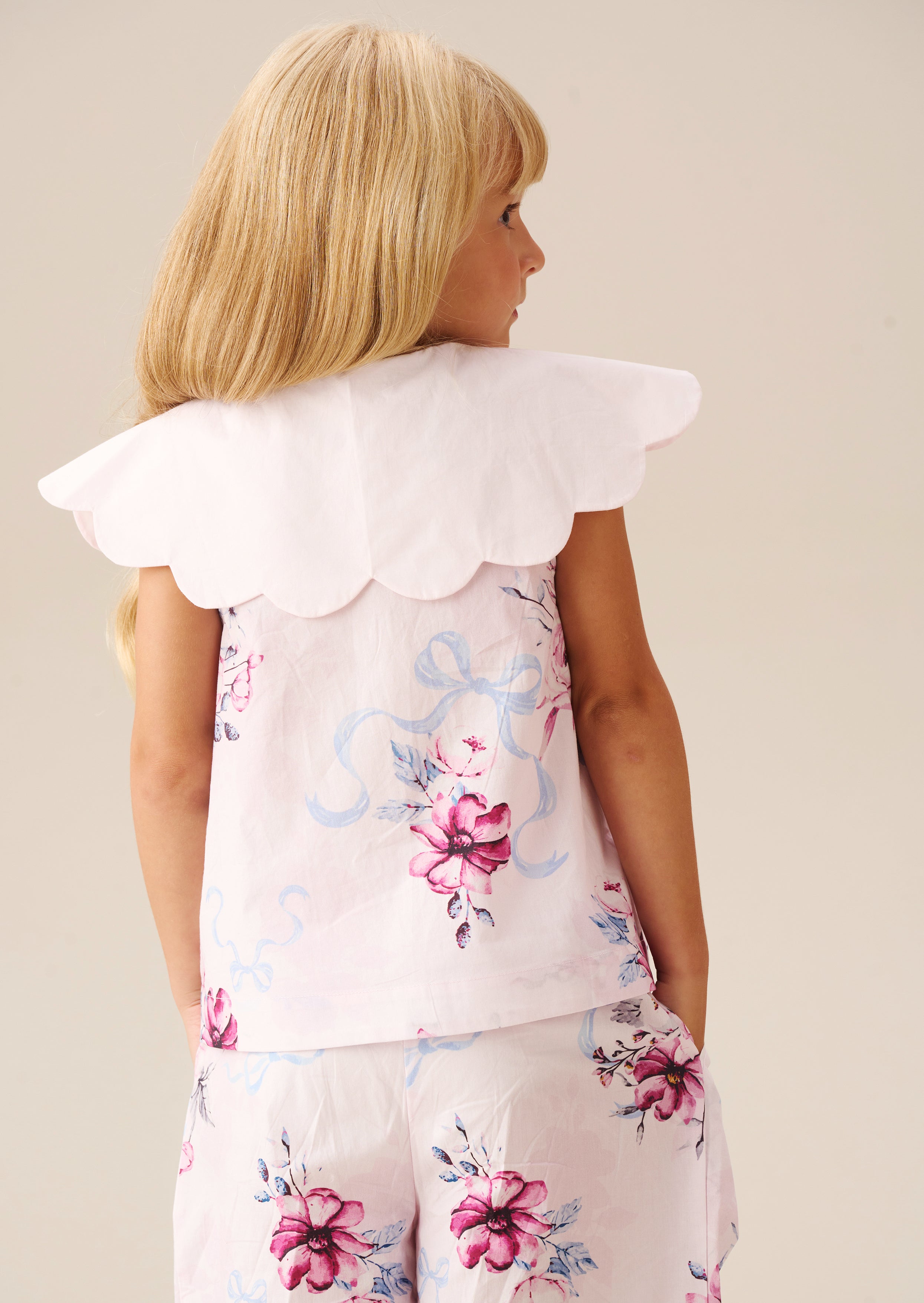 Cleo Scallop Collar Blouse