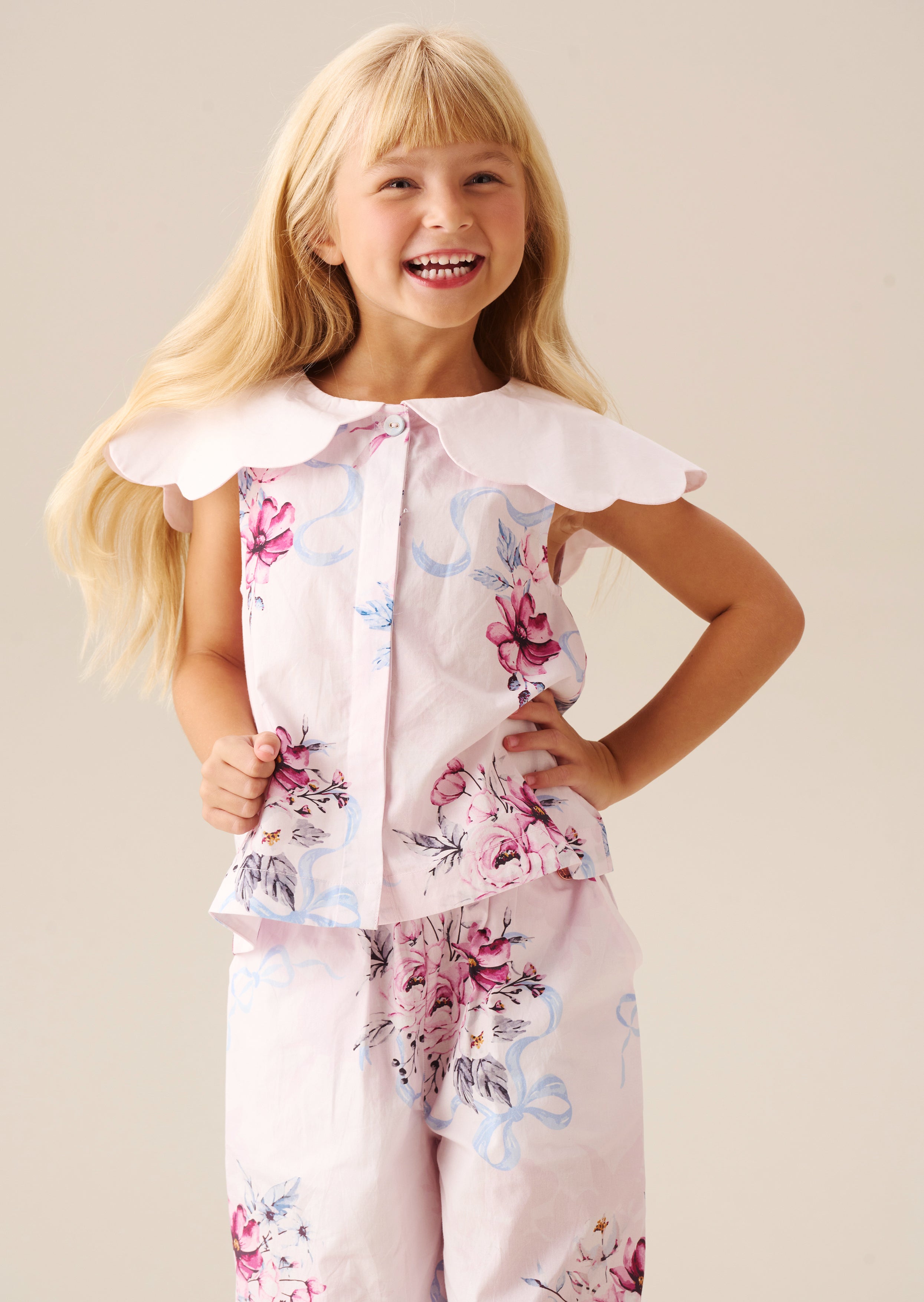 Cleo Scallop Collar Blouse