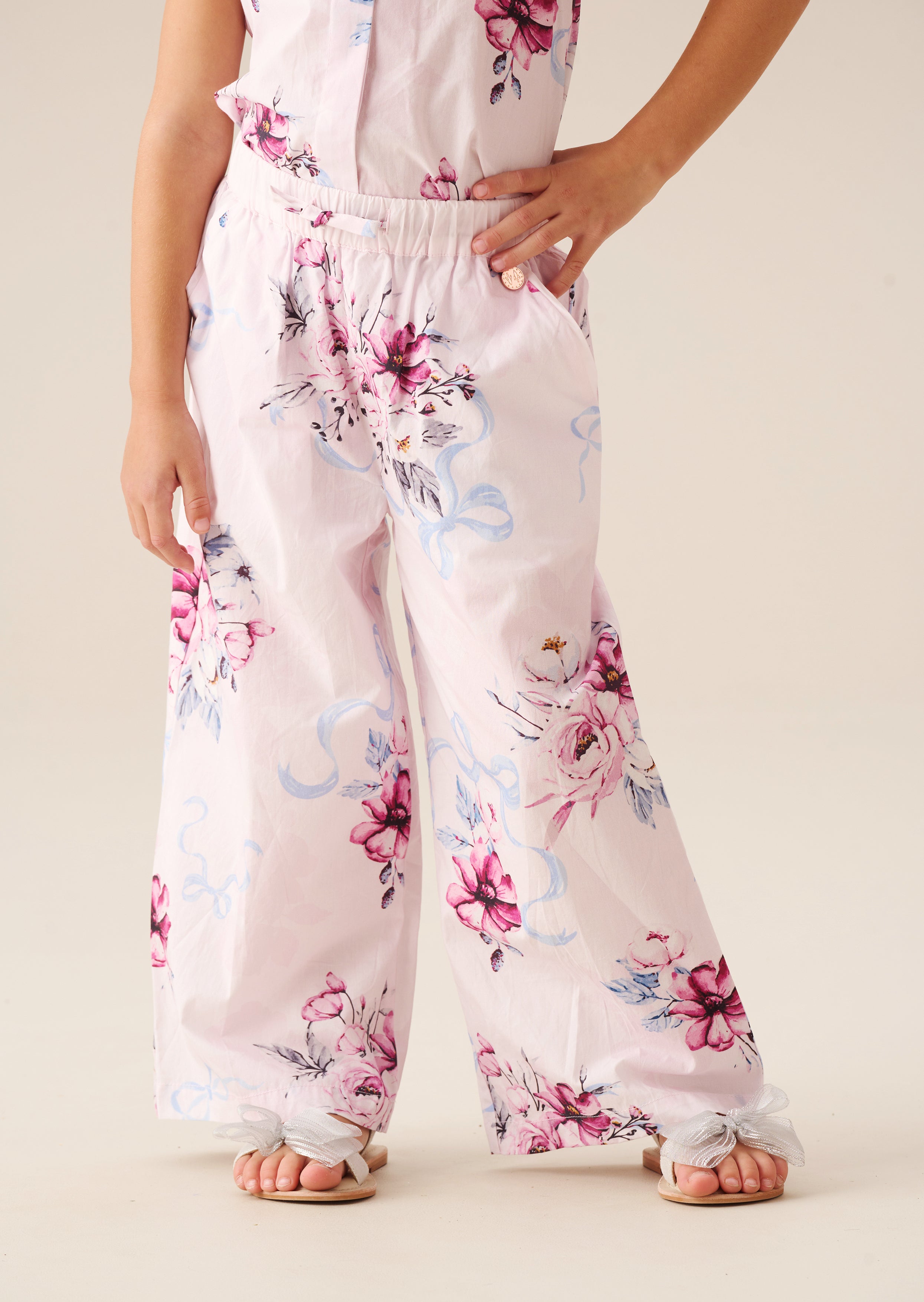 Cleo Floral Wide Leg Trousers
