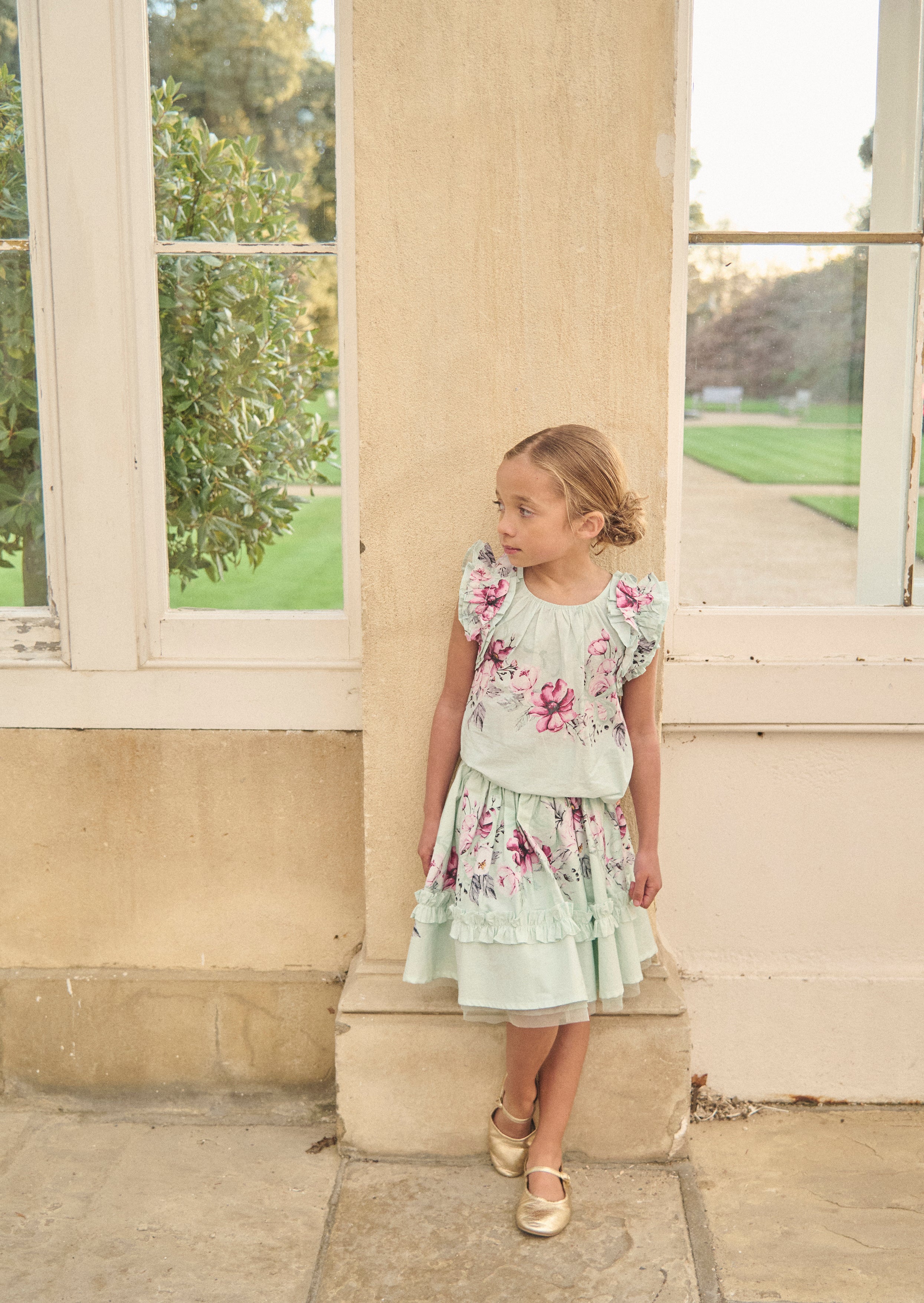 Top con conchiglia arricciata Nina