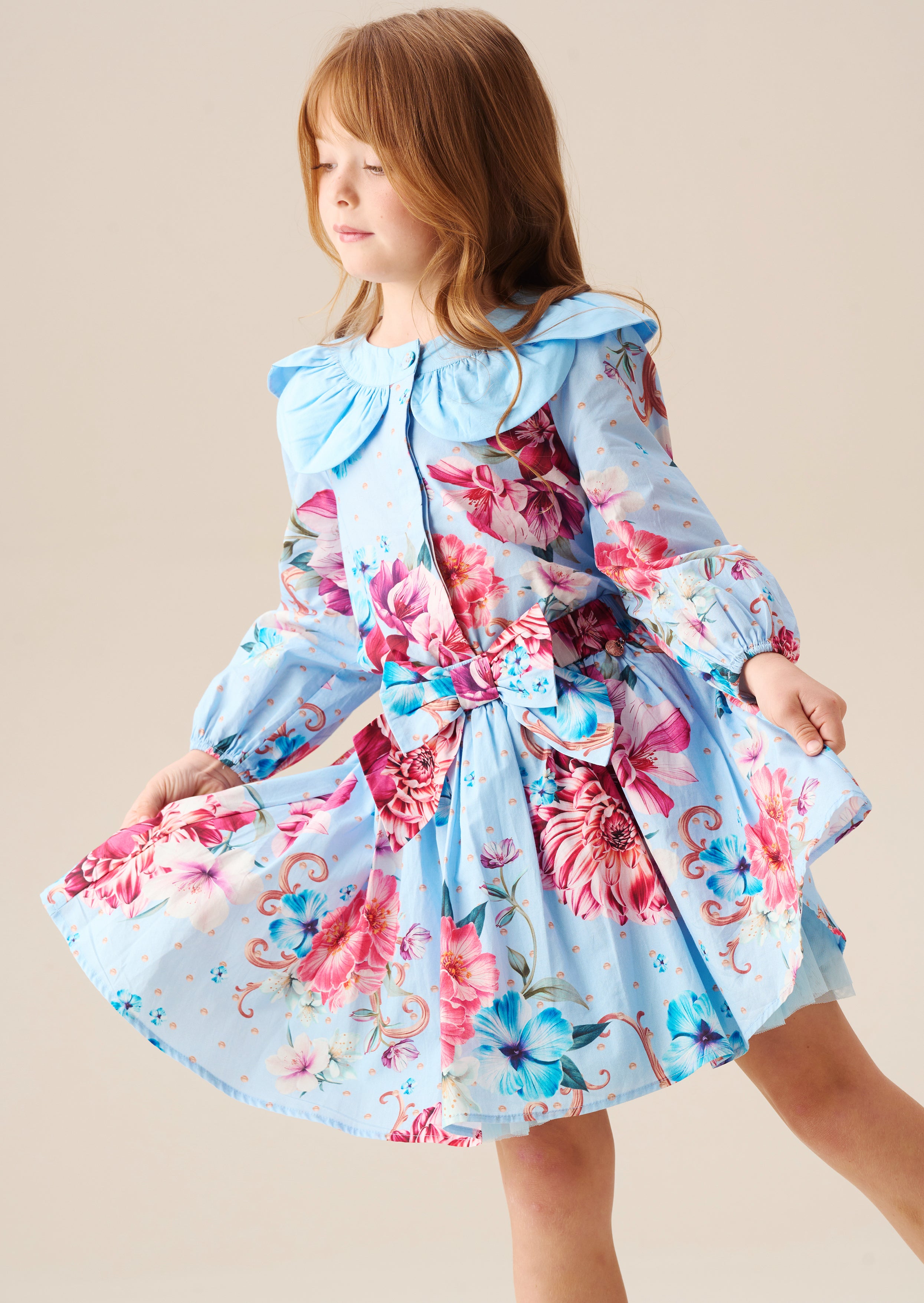 دارسي بلو برينت توب بياقة بتلات