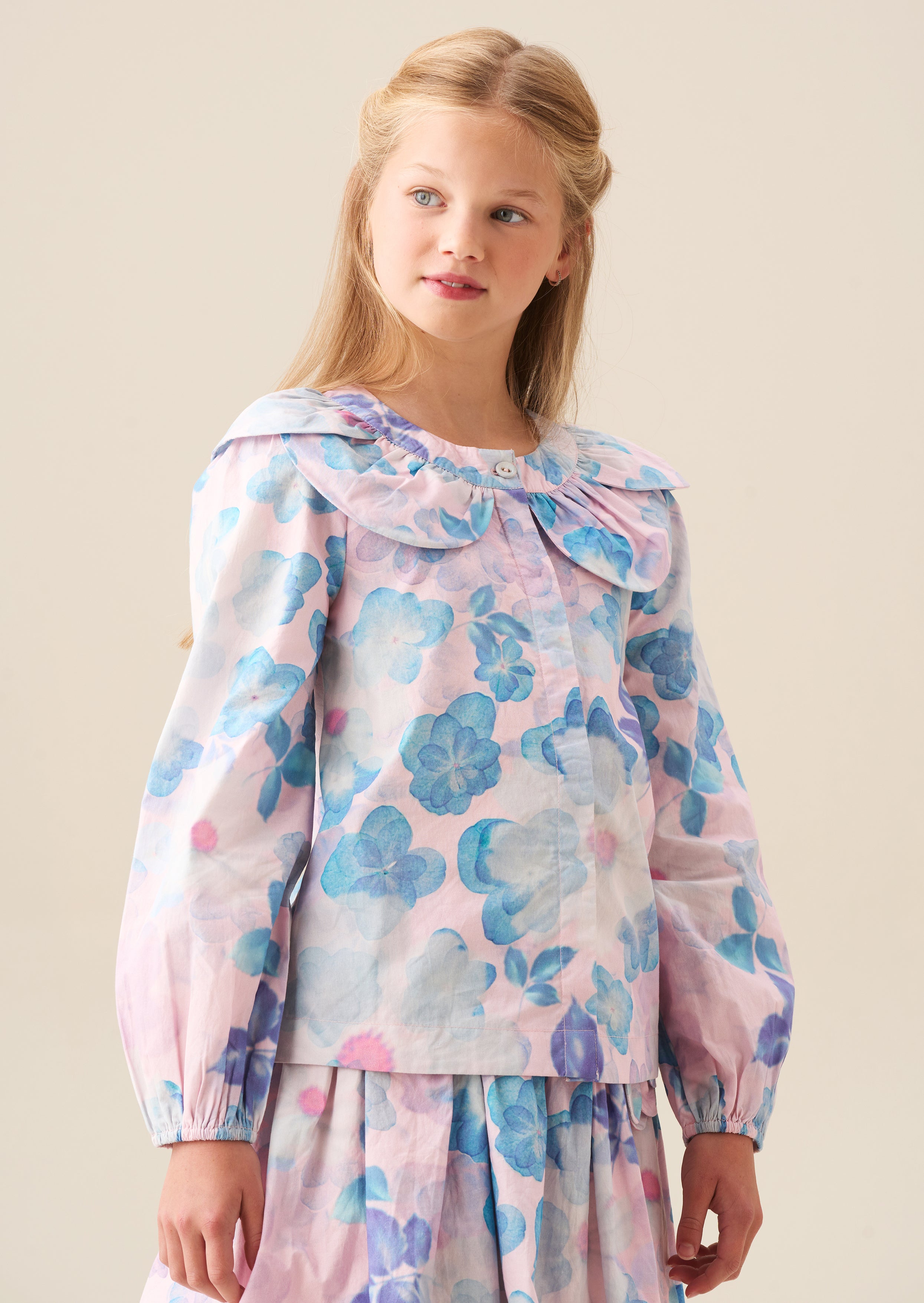 Celia Petal Collar Top