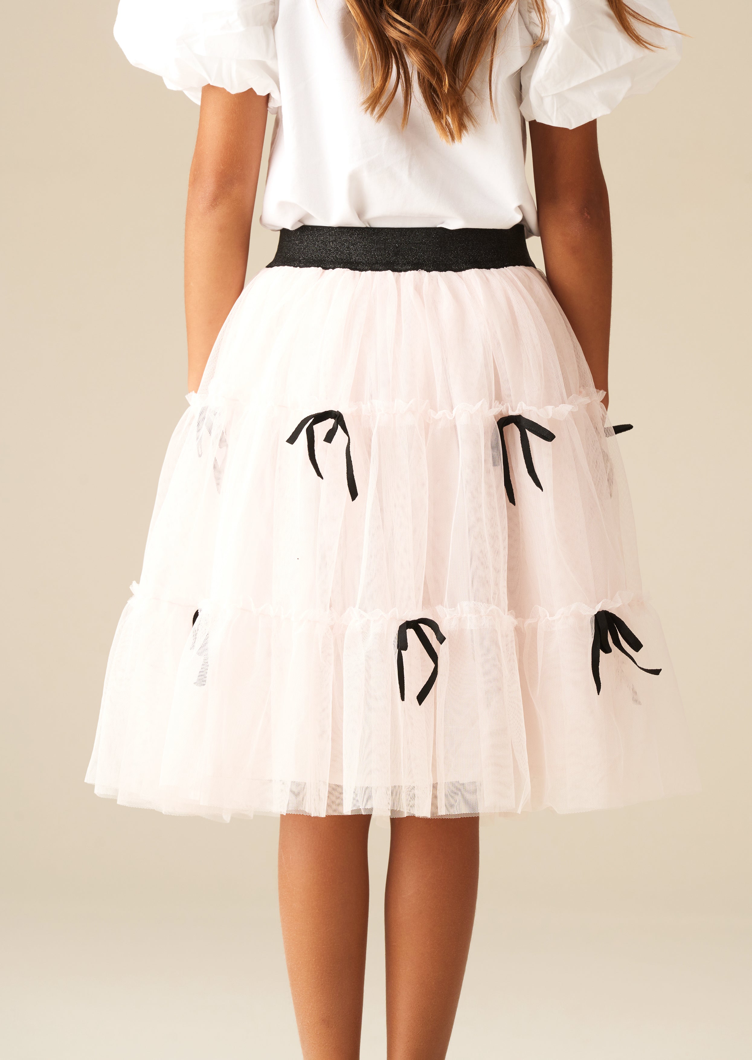 Lyla Bow Mesh Skirt