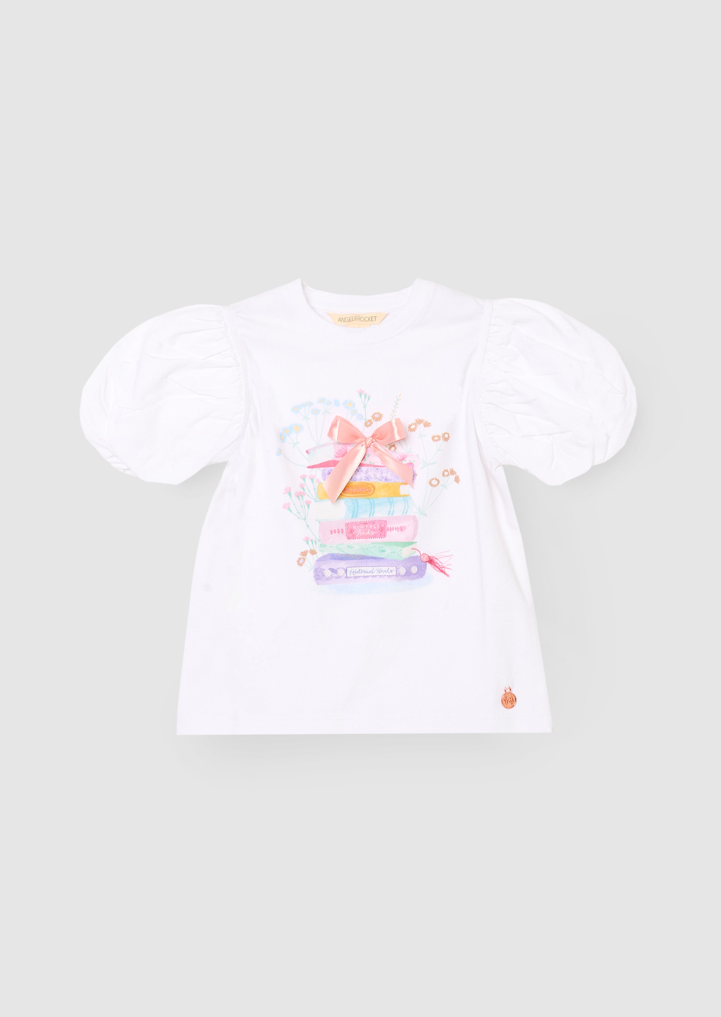 T-shirt à manches bouffantes imprimé Ellen Placement