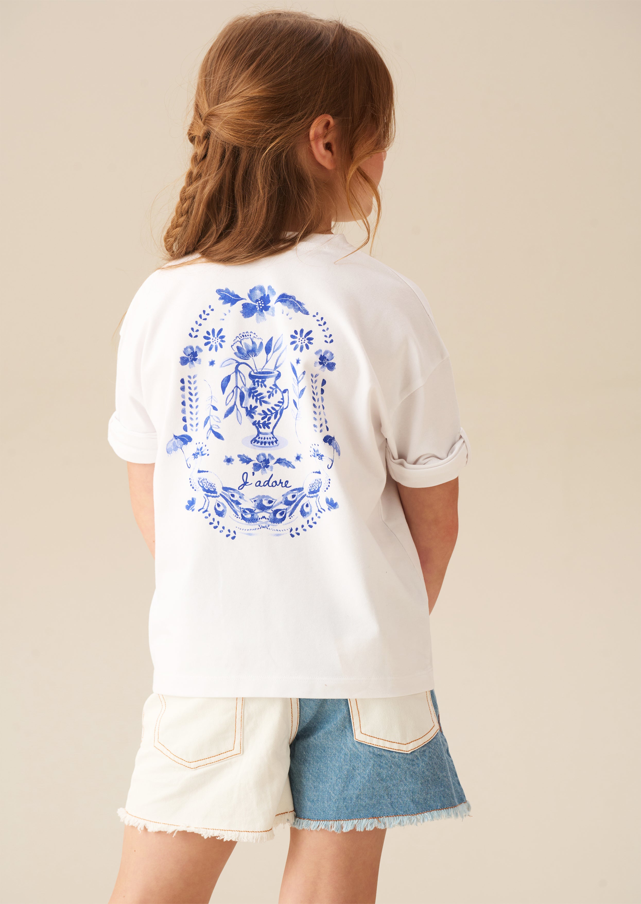 Camiseta con Estampado Floral de Ubicación Joanie