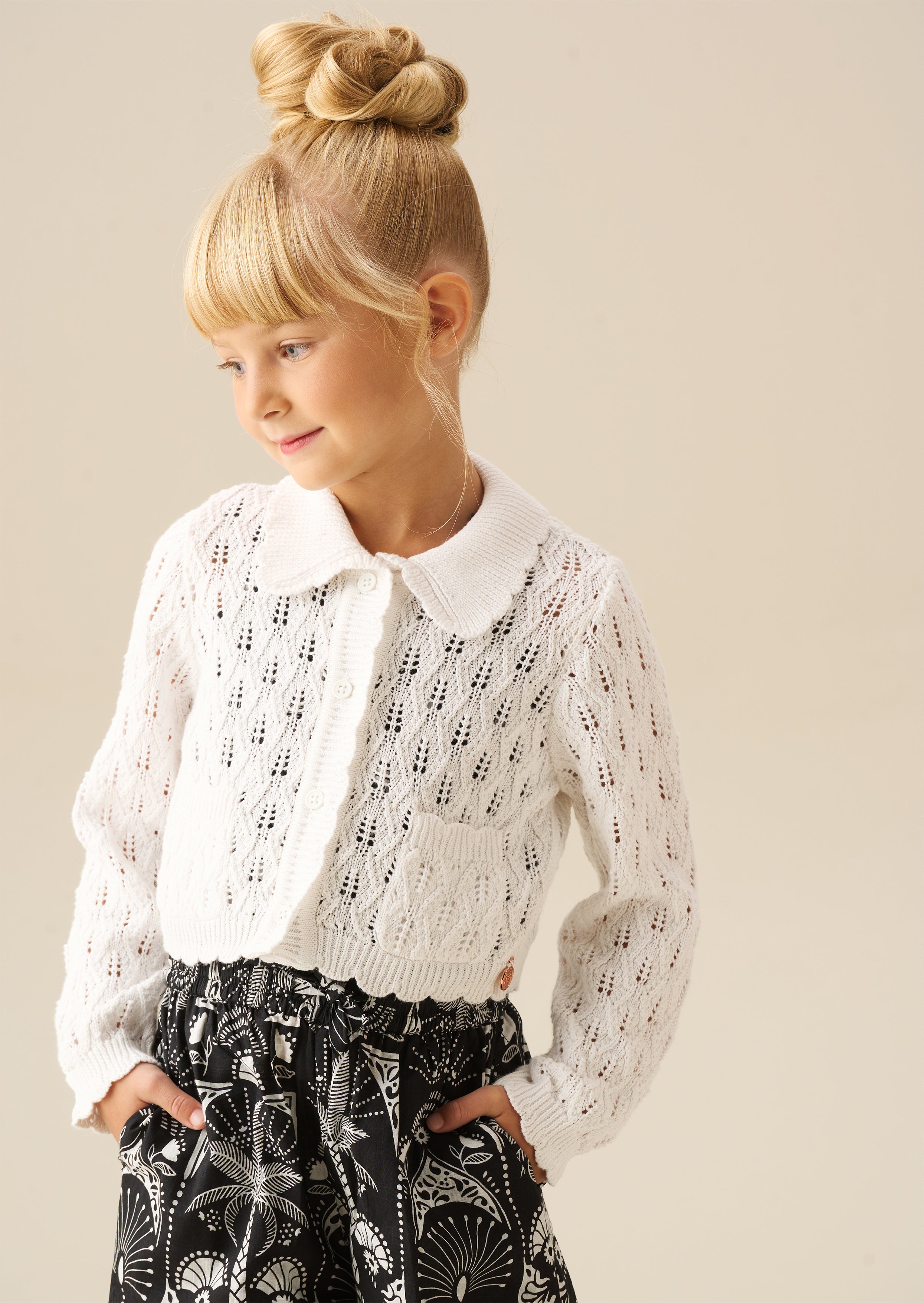 Jessica Collar Knit Cardigan