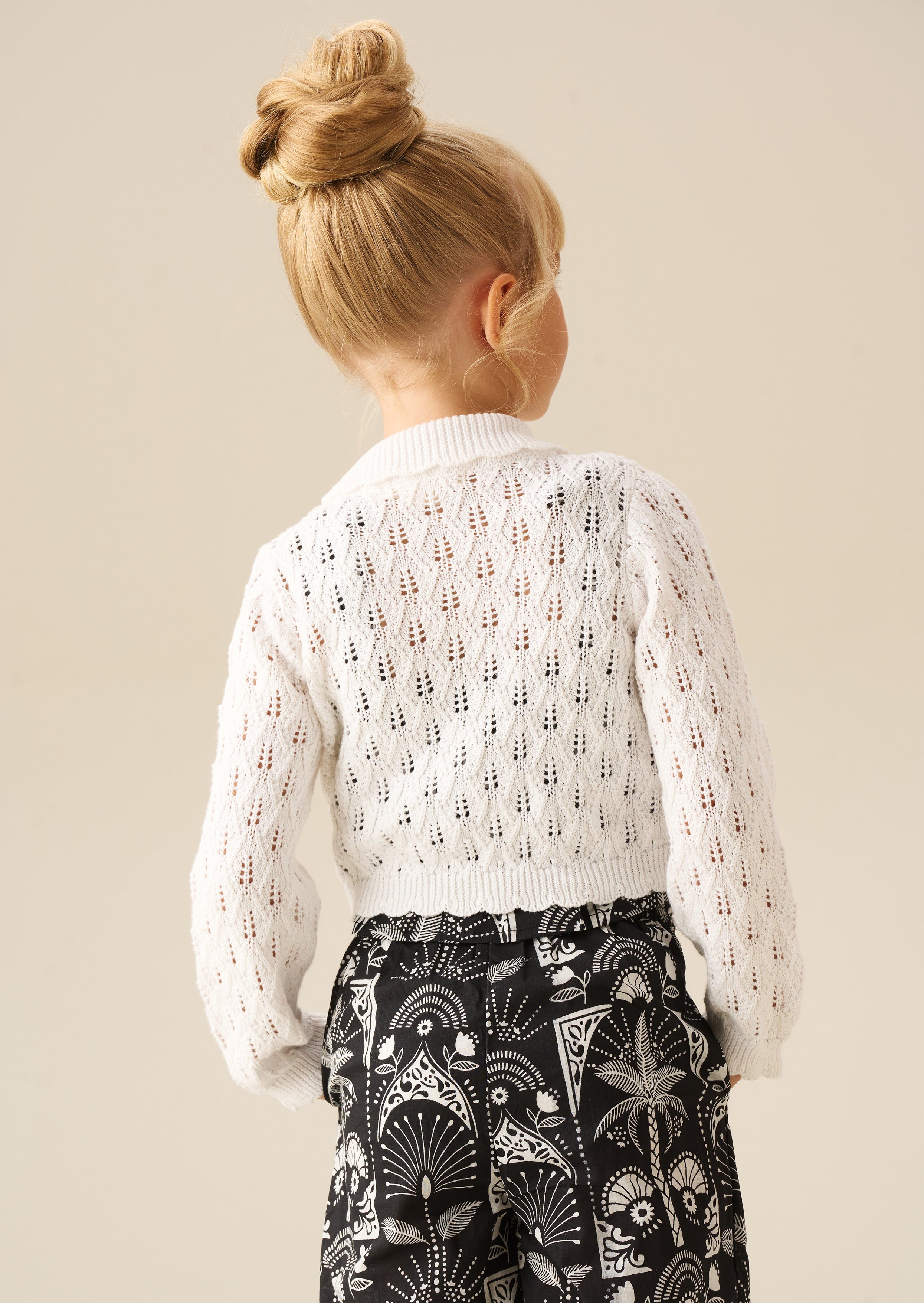 Cárdigan de punto con cuello Jessica