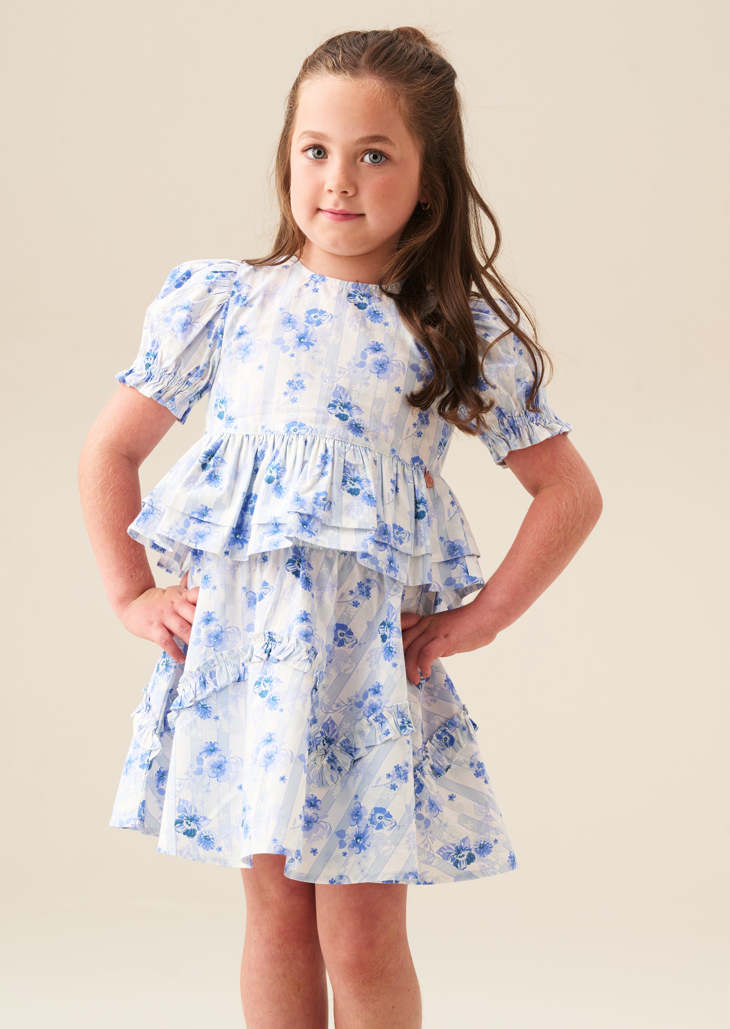 Pia Floral Ruffle Detail Skirt