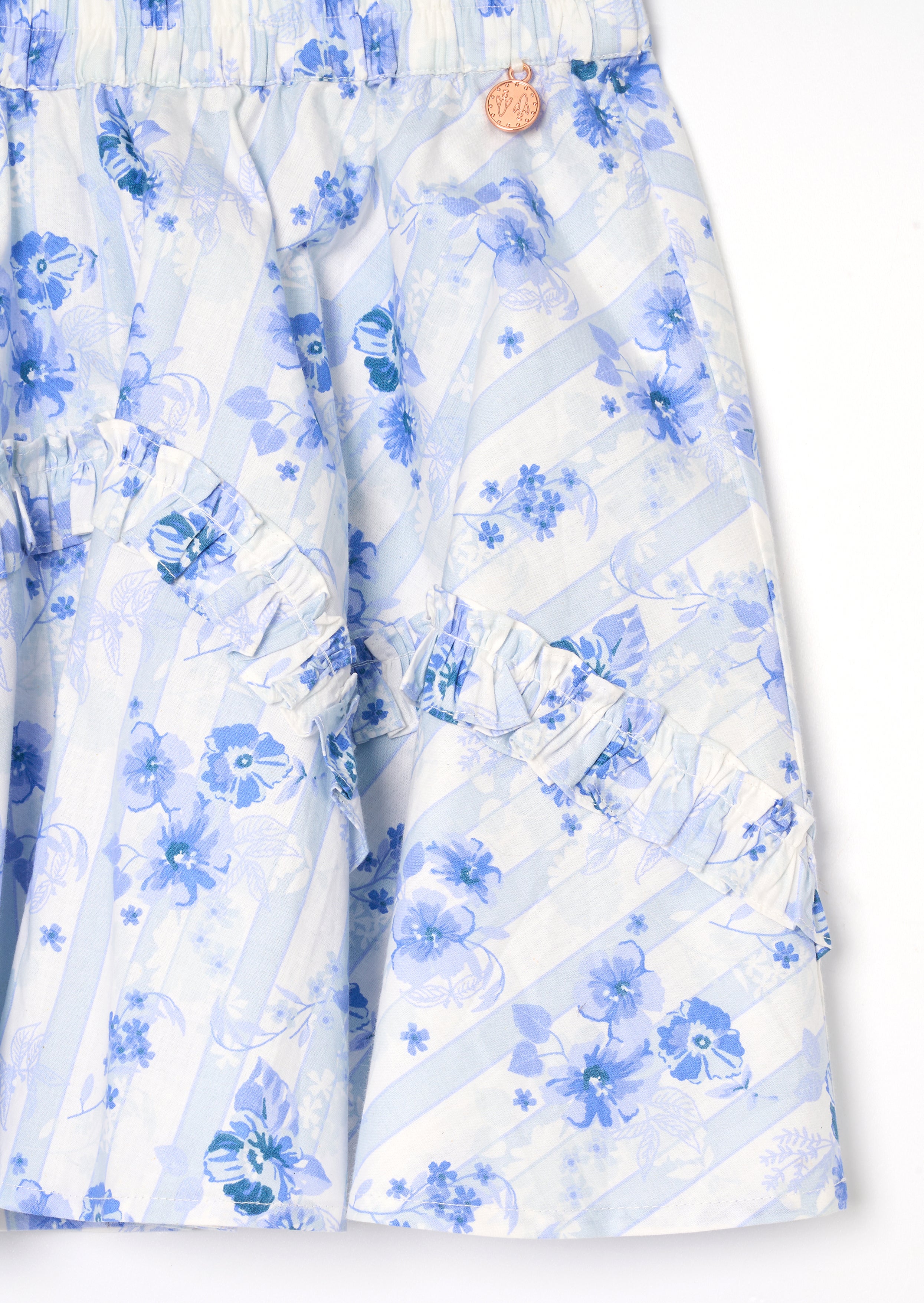 Pia Floral Ruffle Detail Skirt