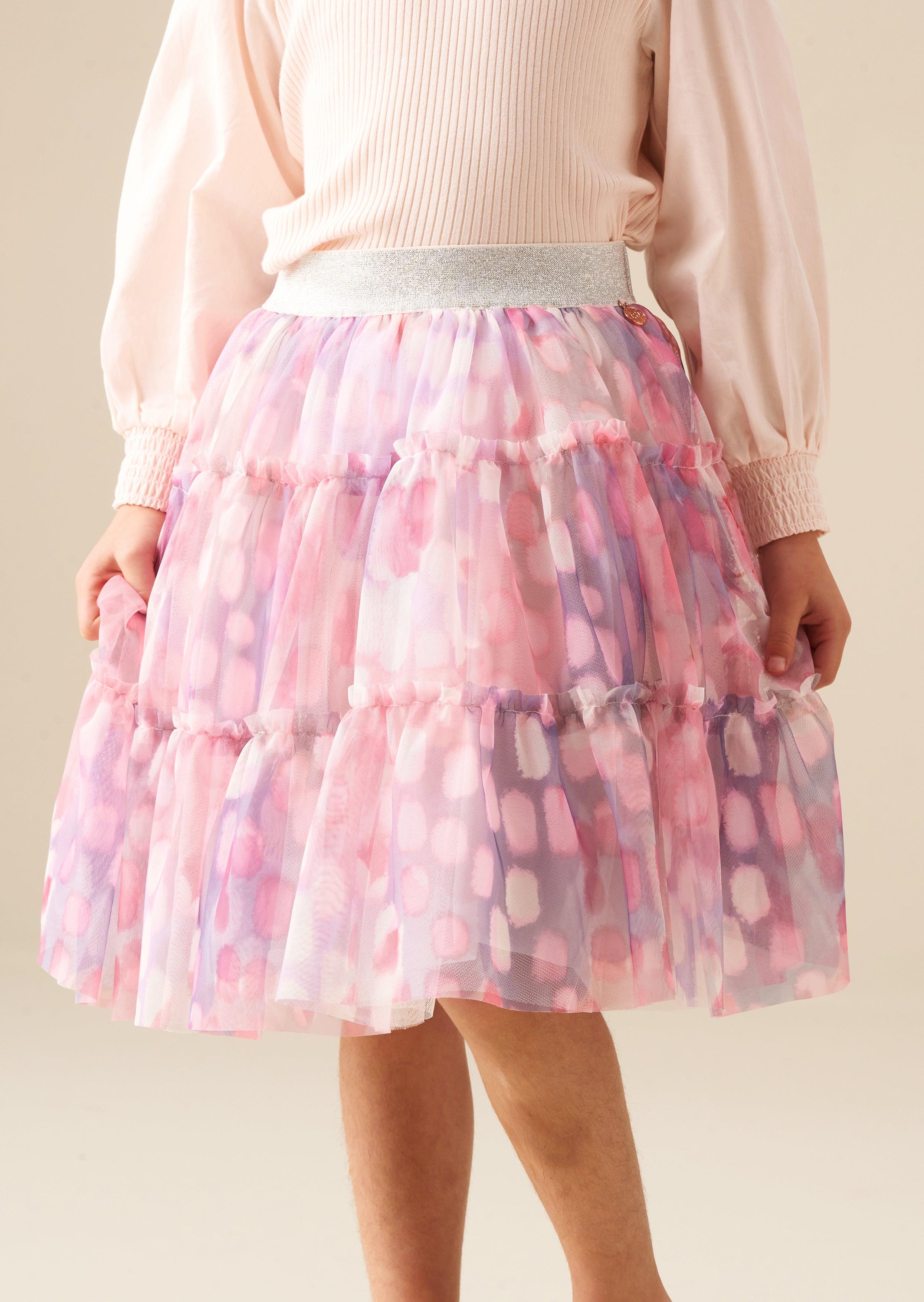 Cara Printed Mesh Skirt