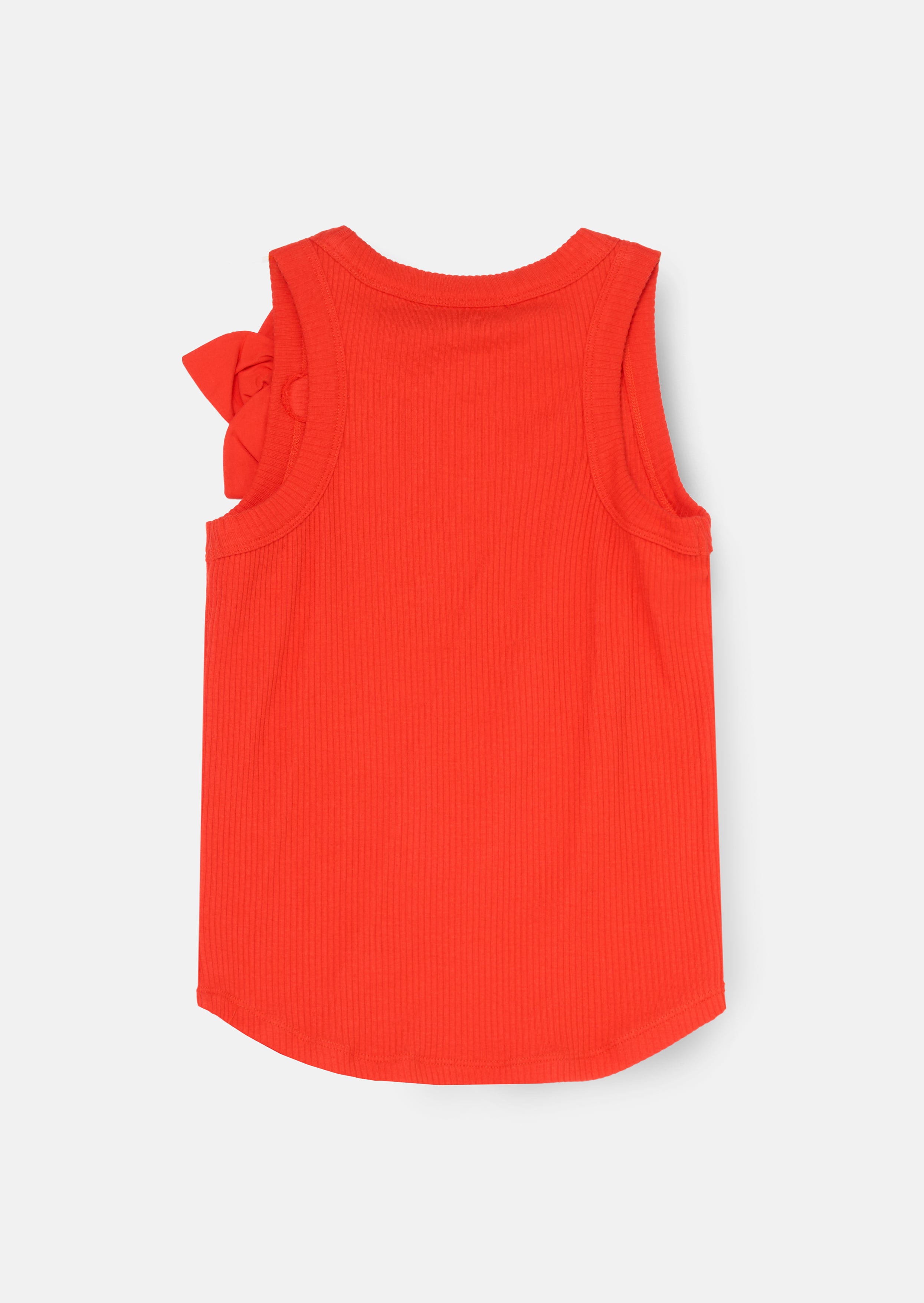 Jess Red Flower Corsage Vest Top