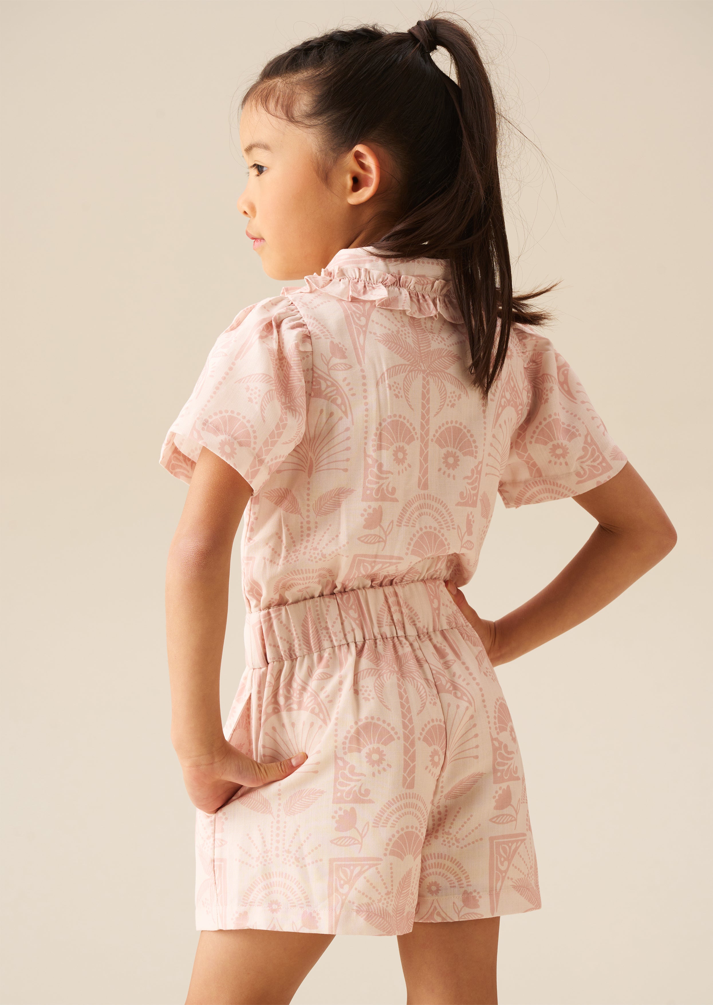 Abby Linen Tie Waist Jumpsuit