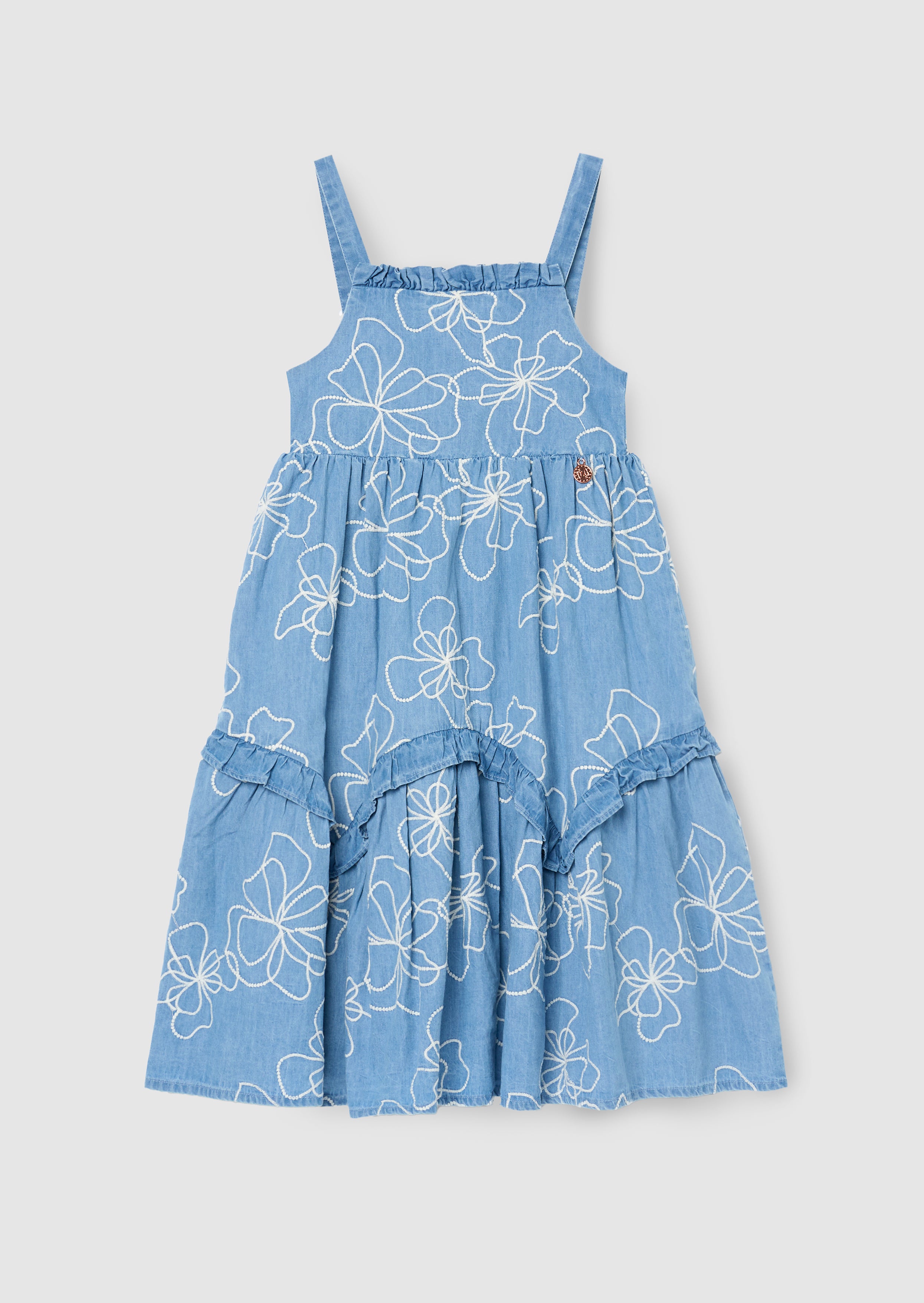 Sukienka dżinsowa z haftem Maya