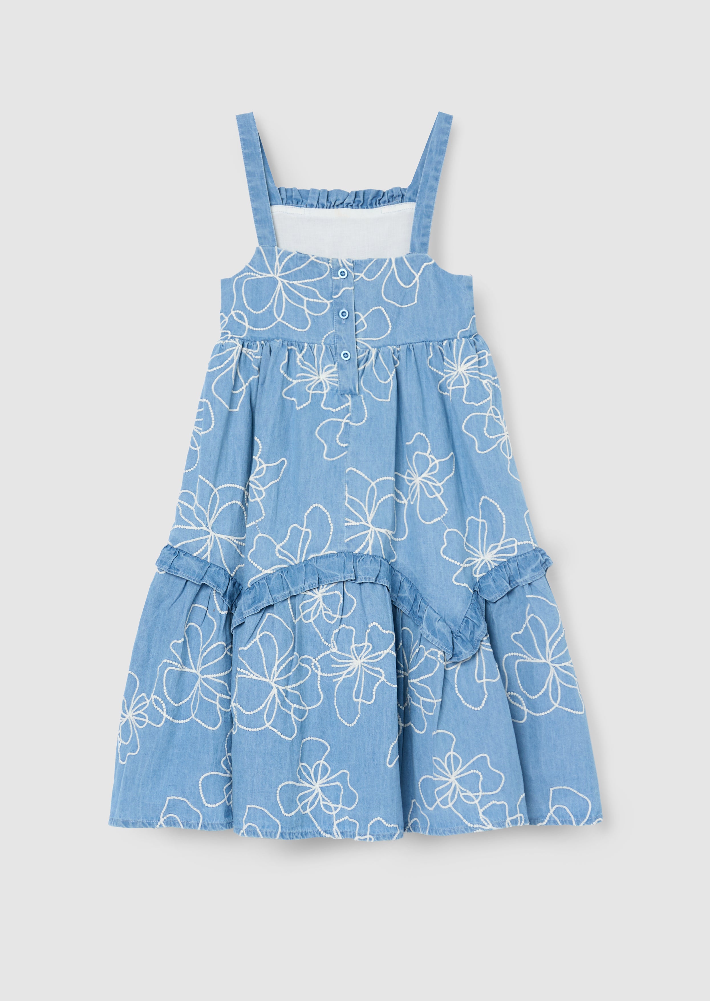 Sukienka dżinsowa z haftem Maya