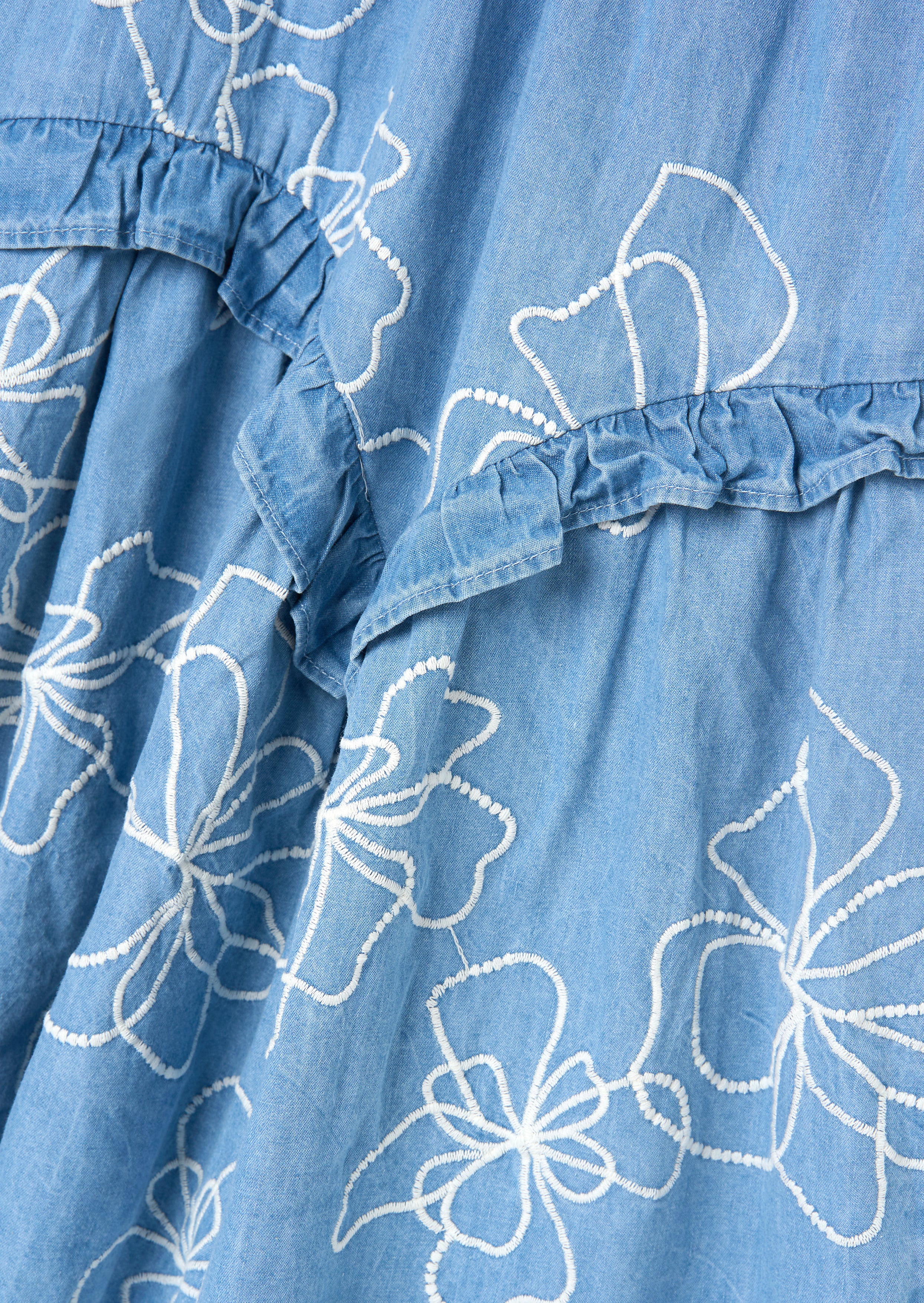 Sukienka dżinsowa z haftem Maya