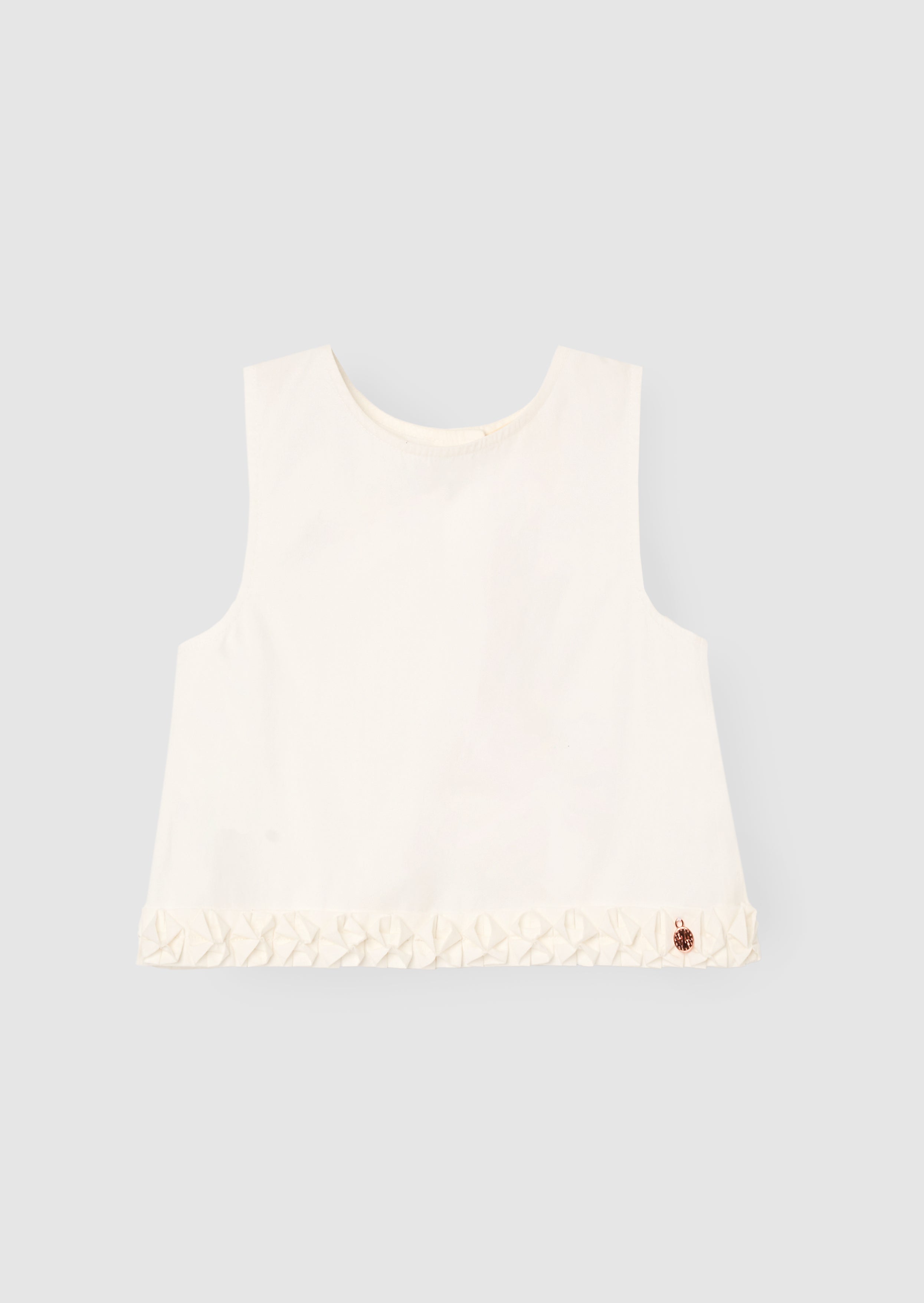 Emmie White Woven Top