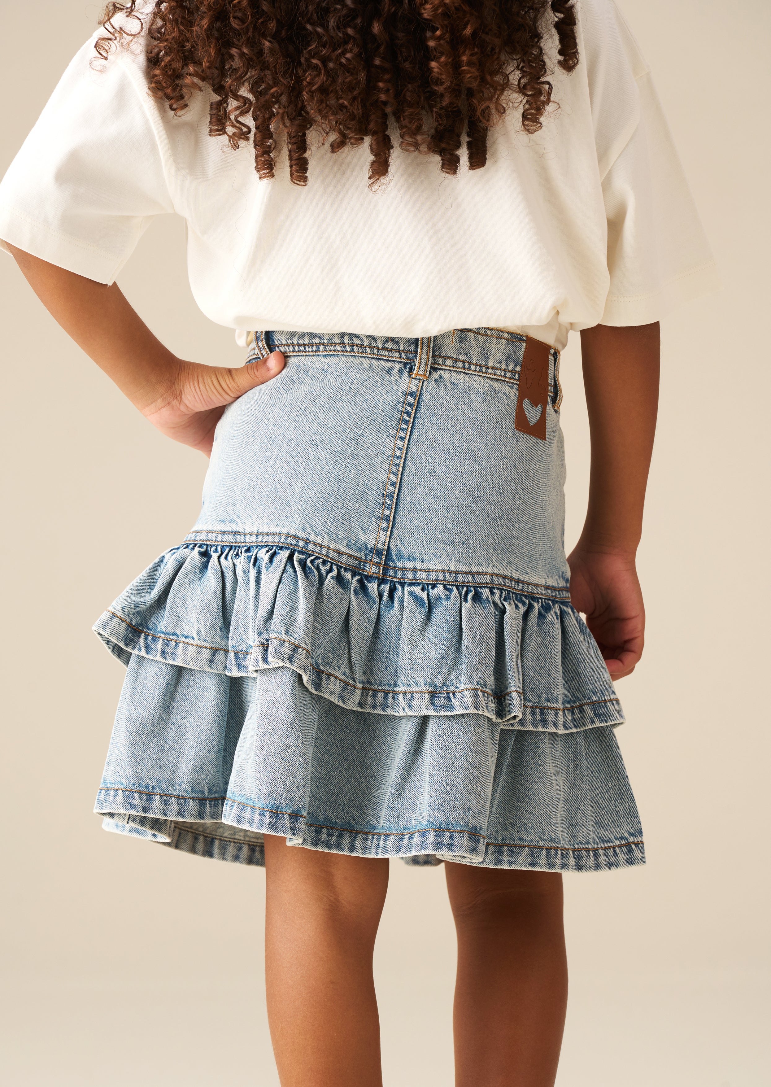 Noemie Rara Denim Mini Skirt