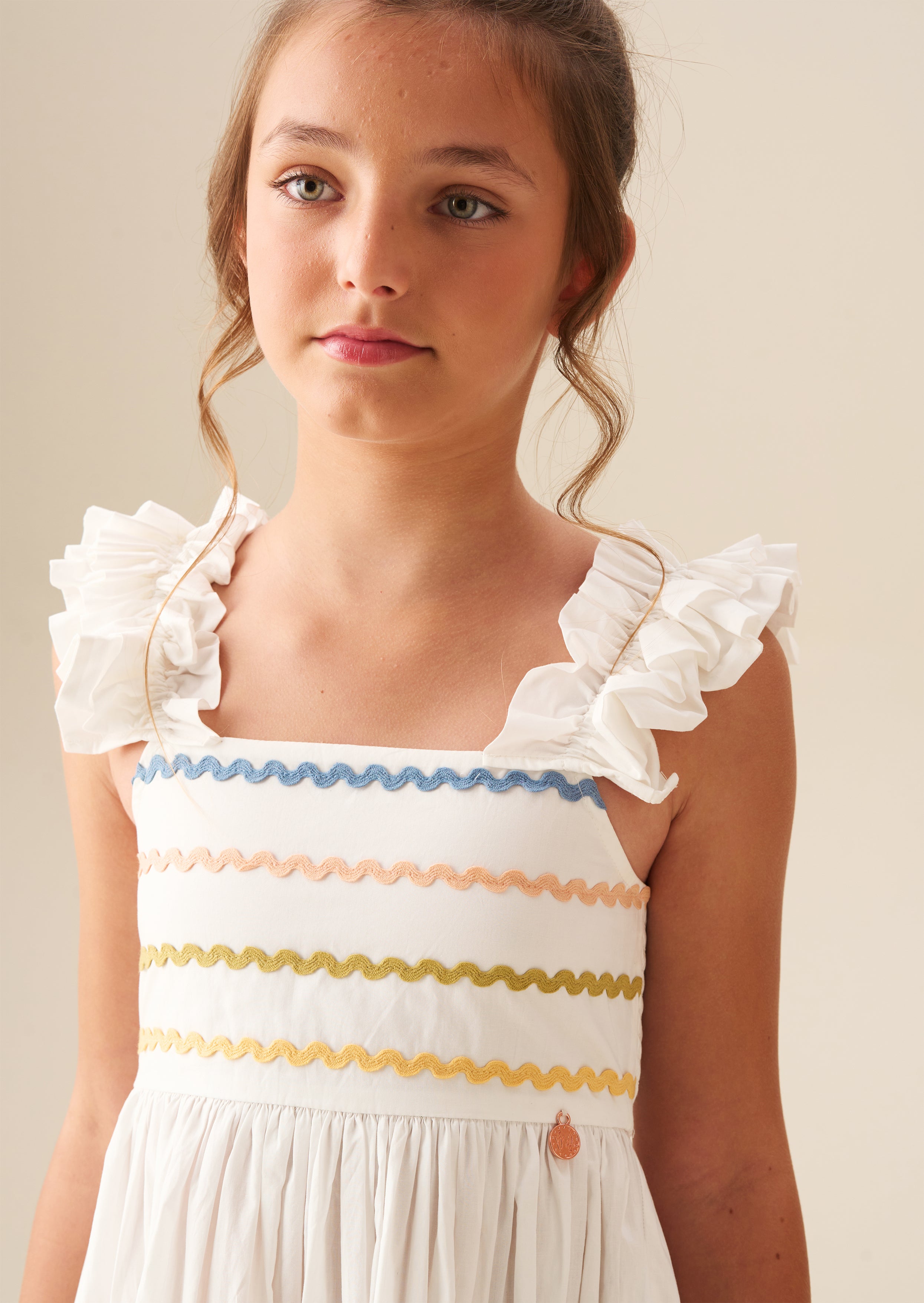 Monique Ric Rac Detail Maxikleid