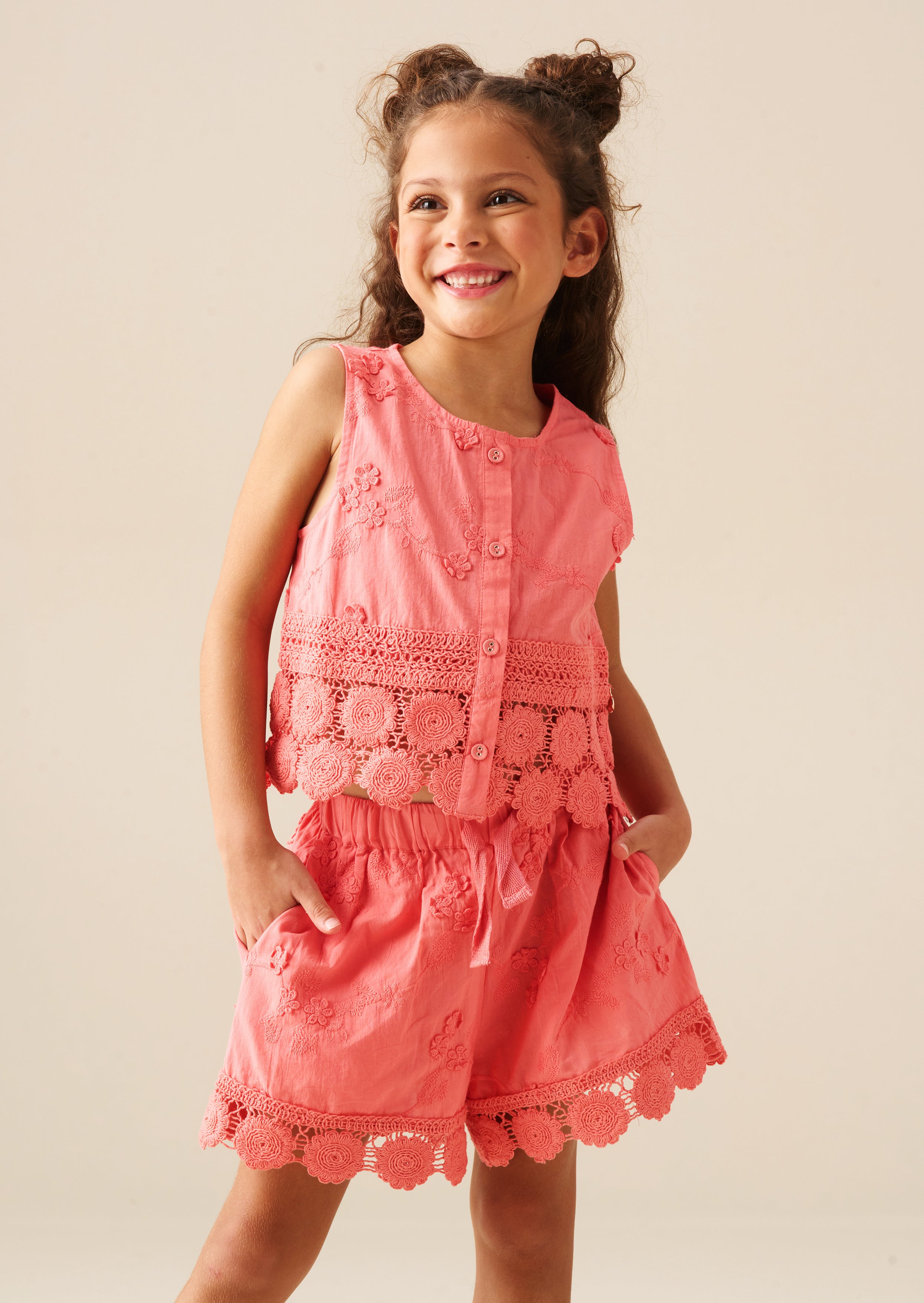 Mila Crochet Hem Shorts