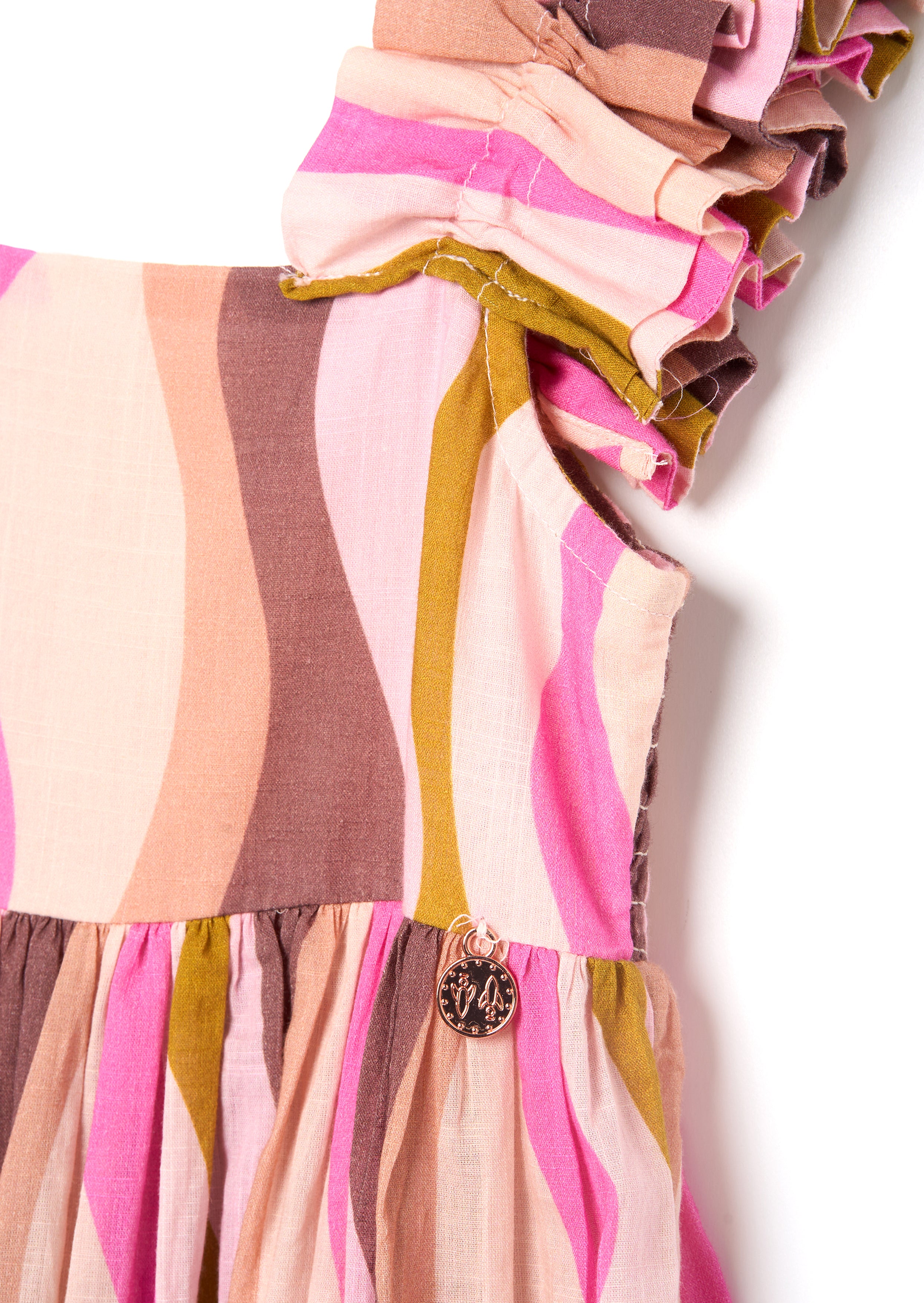 Abito Maxi Stampa Onde Marley