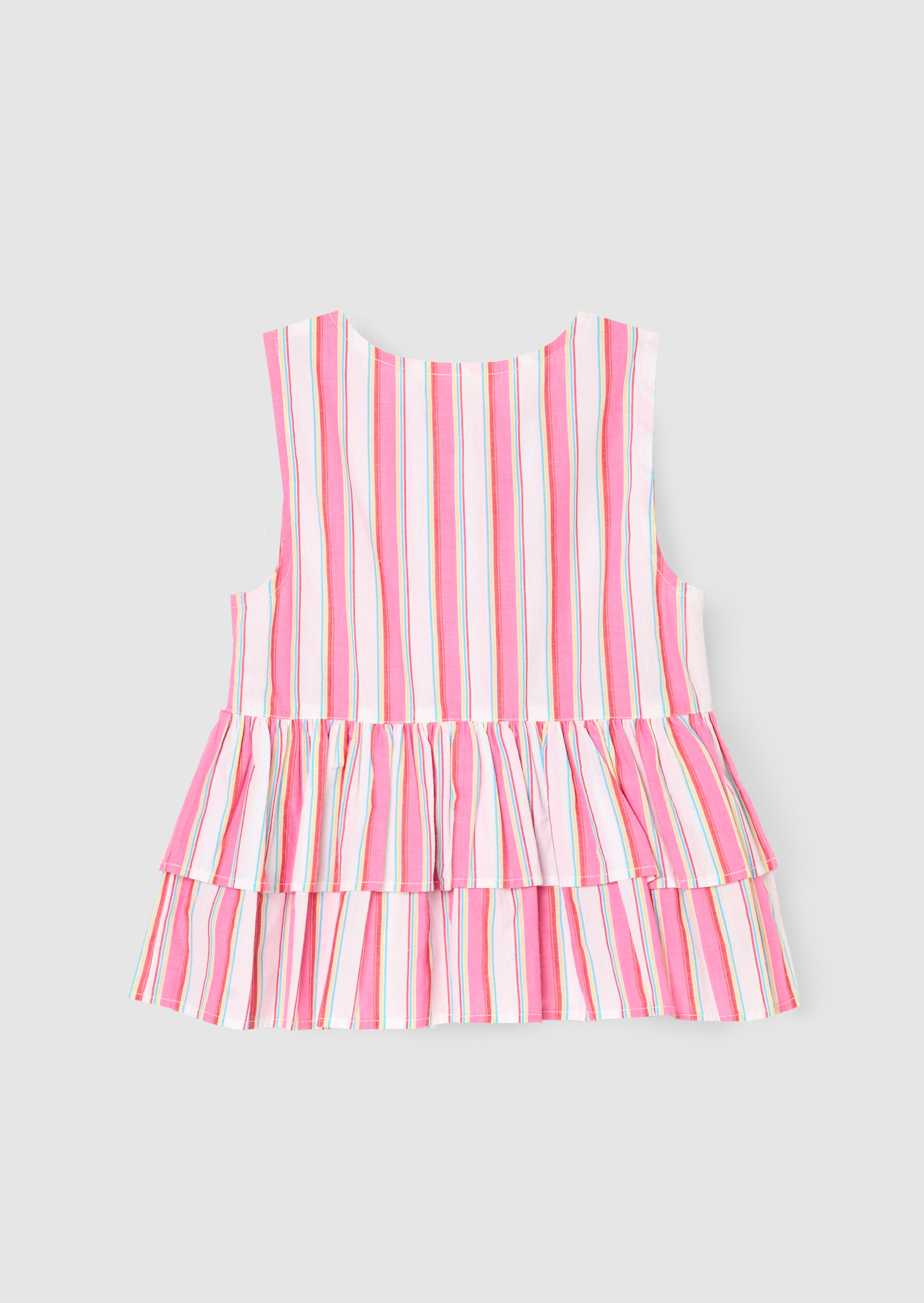 Tammy gestreiftes Weste-Top mit Knoten vorne