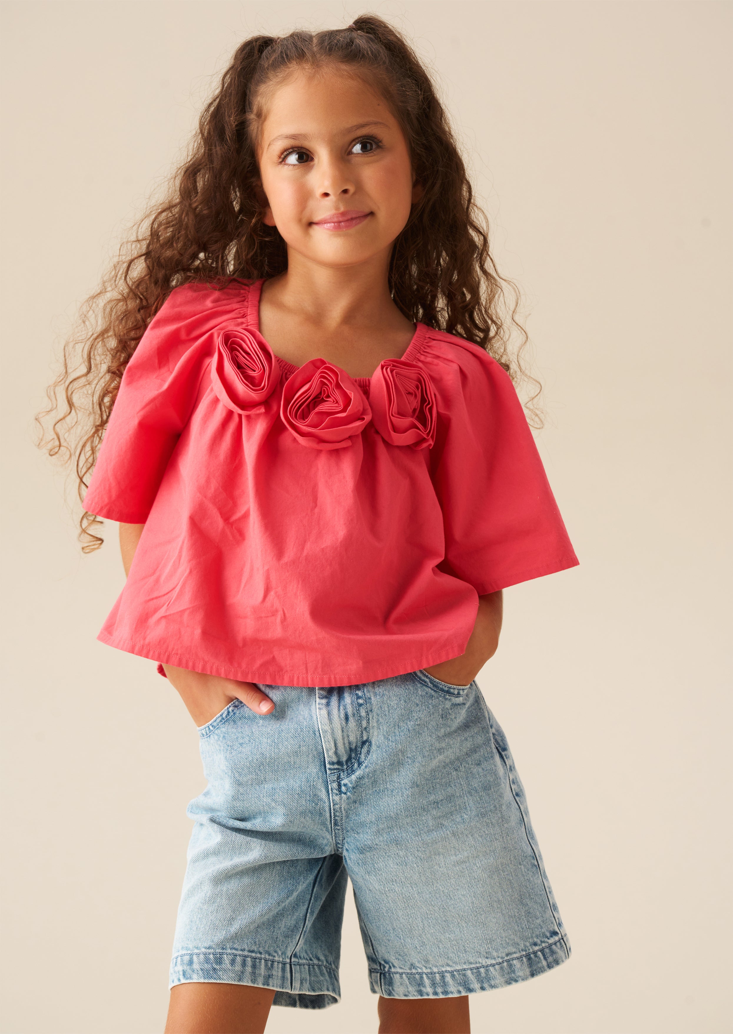 Coletta Corsage Swing Top