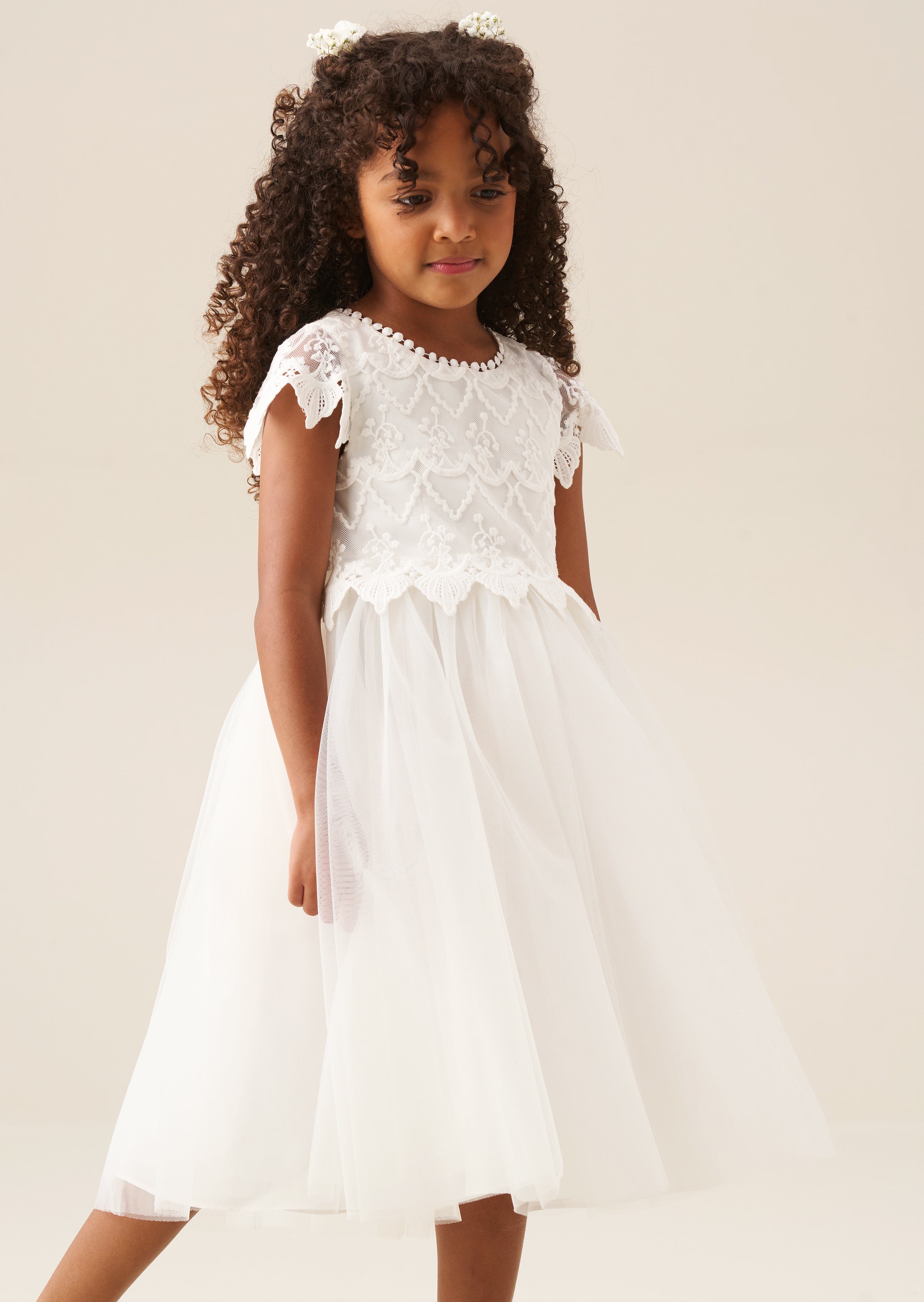 Lucy Lace Ivory Dress