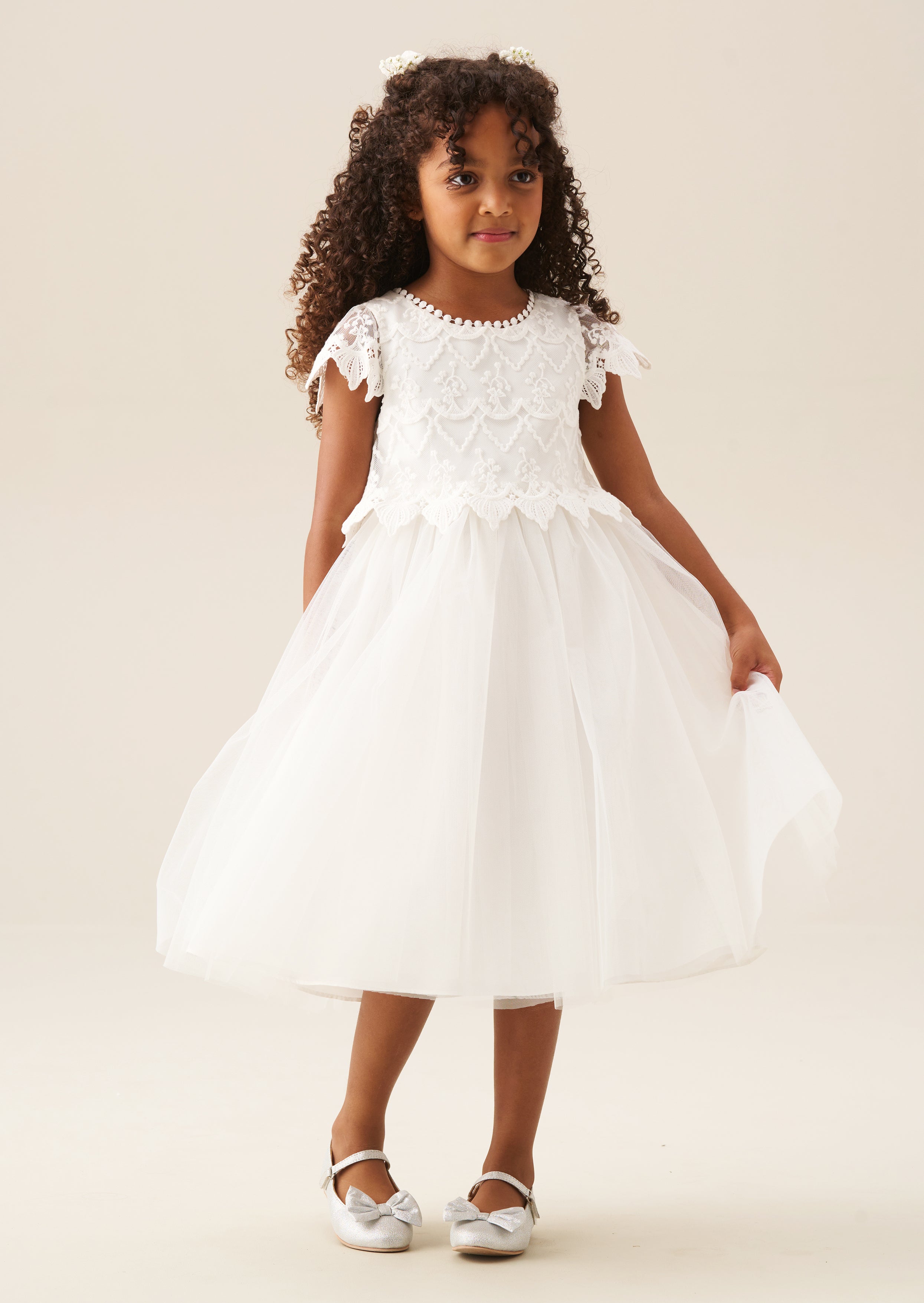 Lucy Lace Ivory Dress