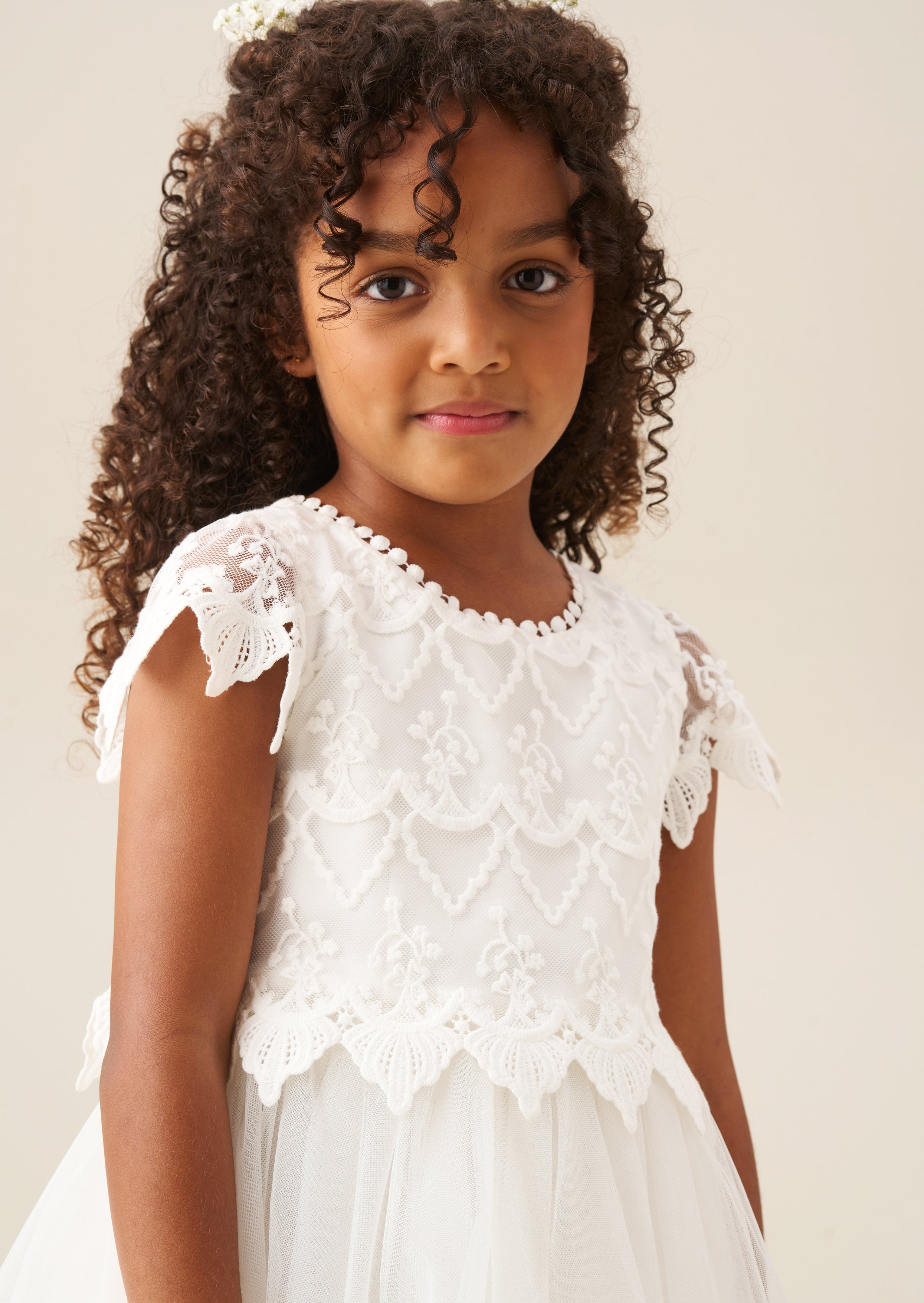 Lucy Lace Ivory Dress