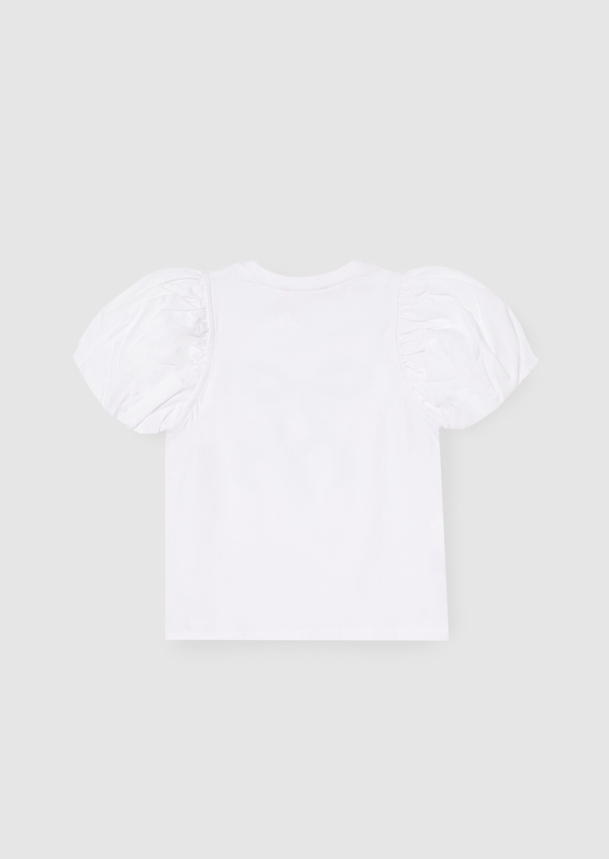 Elodie Sequin Bow Puff Sleeve Top