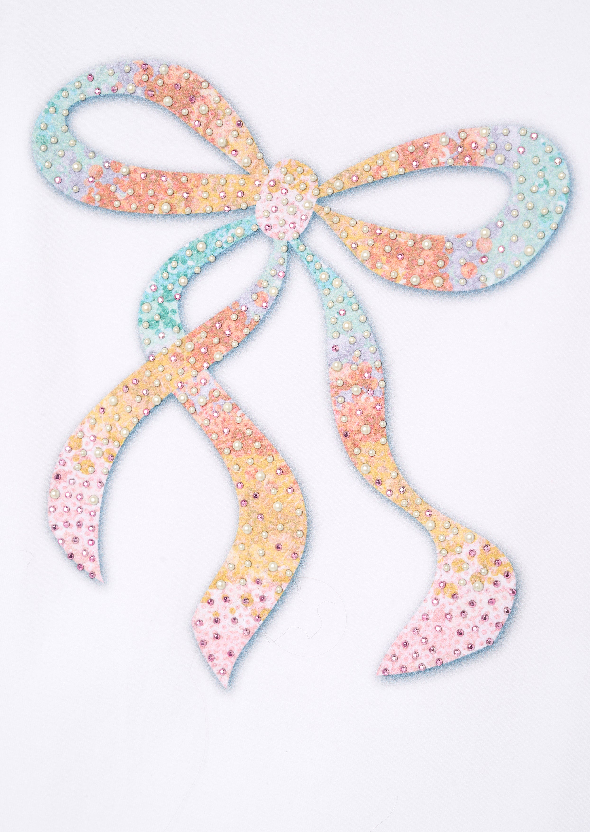 Elodie Sequin Bow Puff Sleeve Top