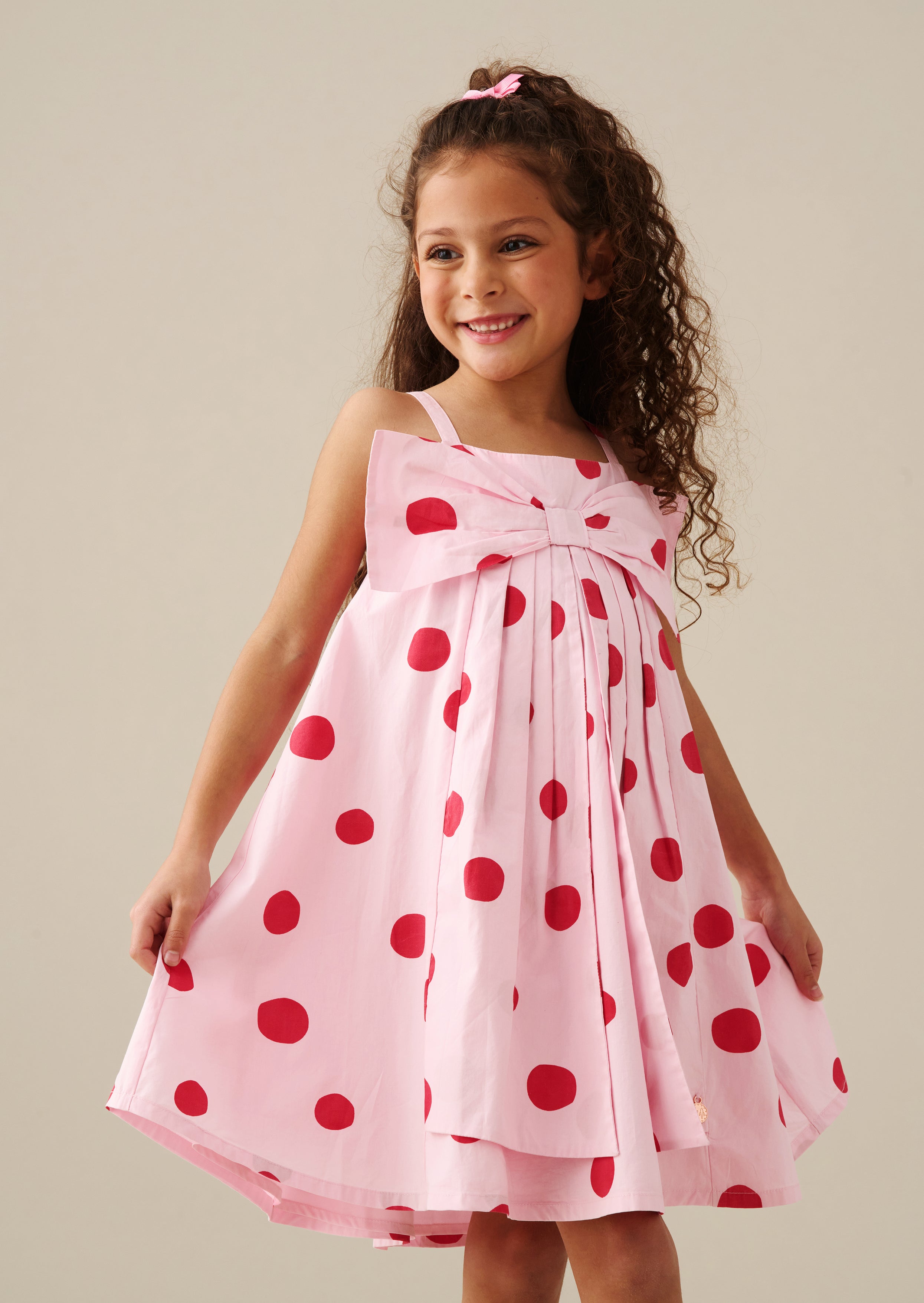 Libby Spot Bow Dress