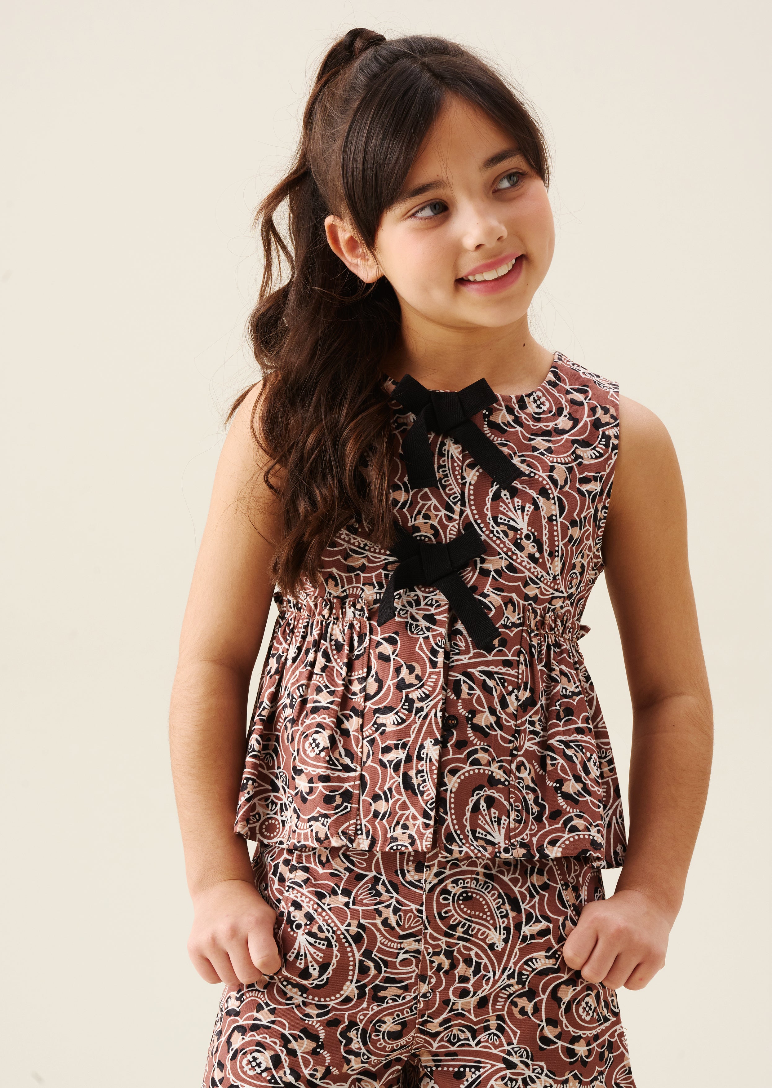 Livvy Leopard Peplum Top