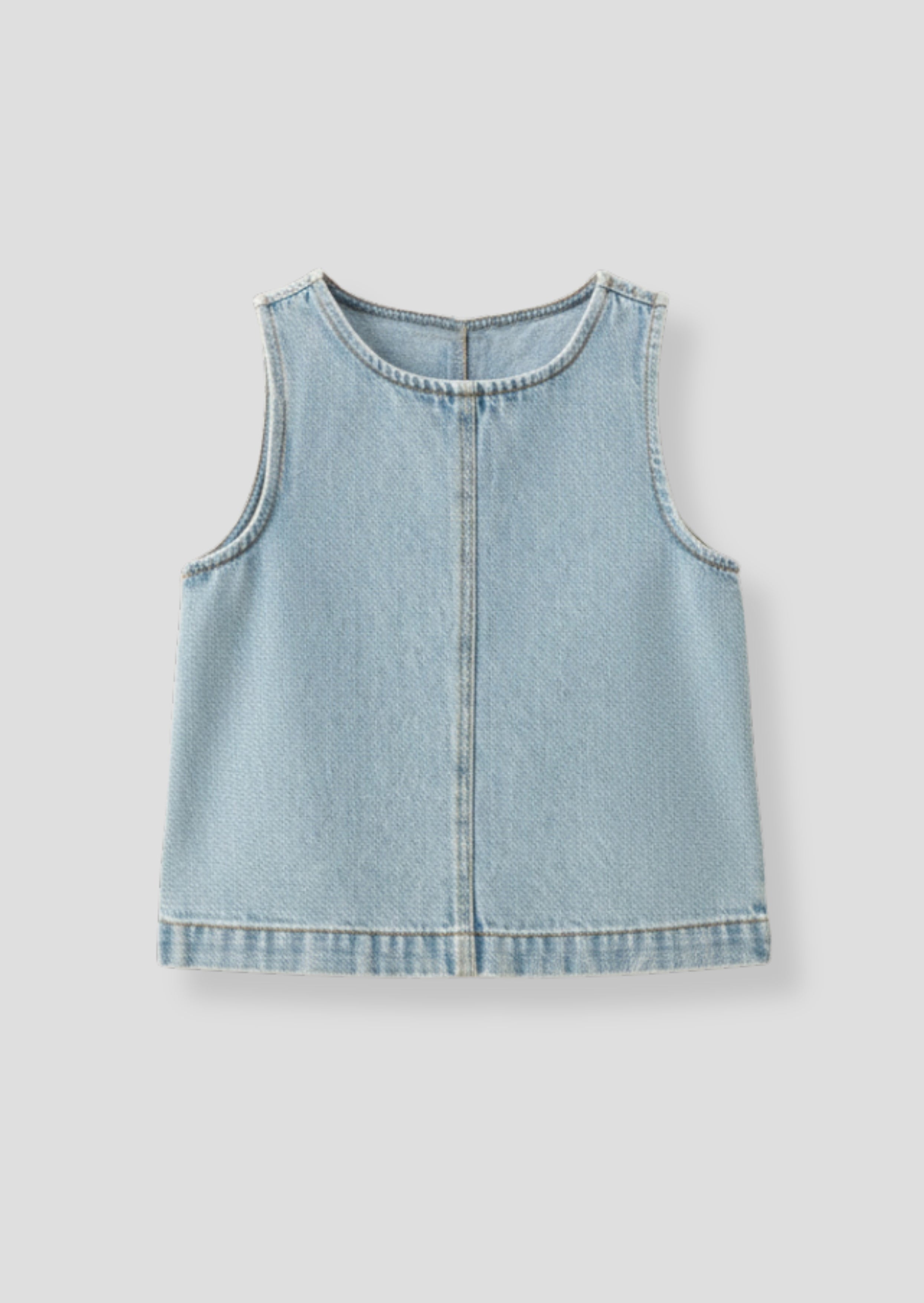 חולצת עליונית מבד ג'ינס סיינה