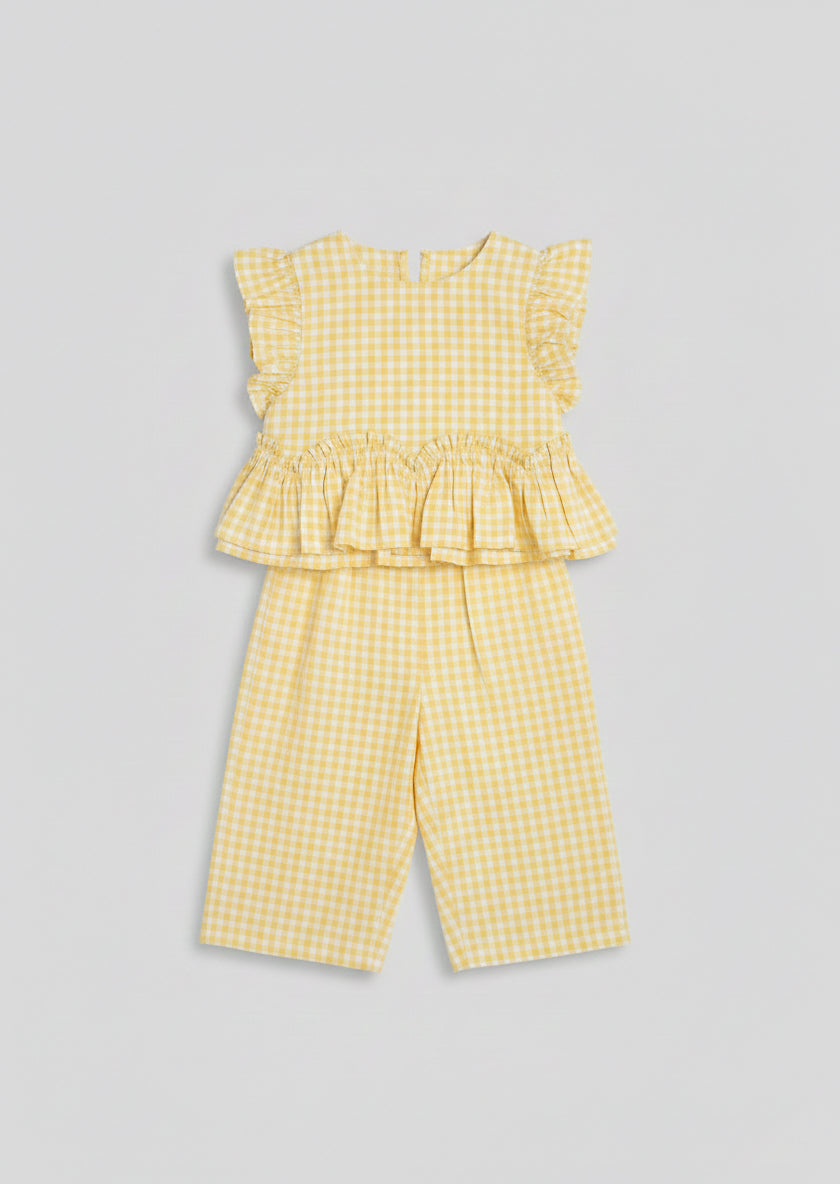 Bluzka w kratkę Lottie i krótkie spodnie