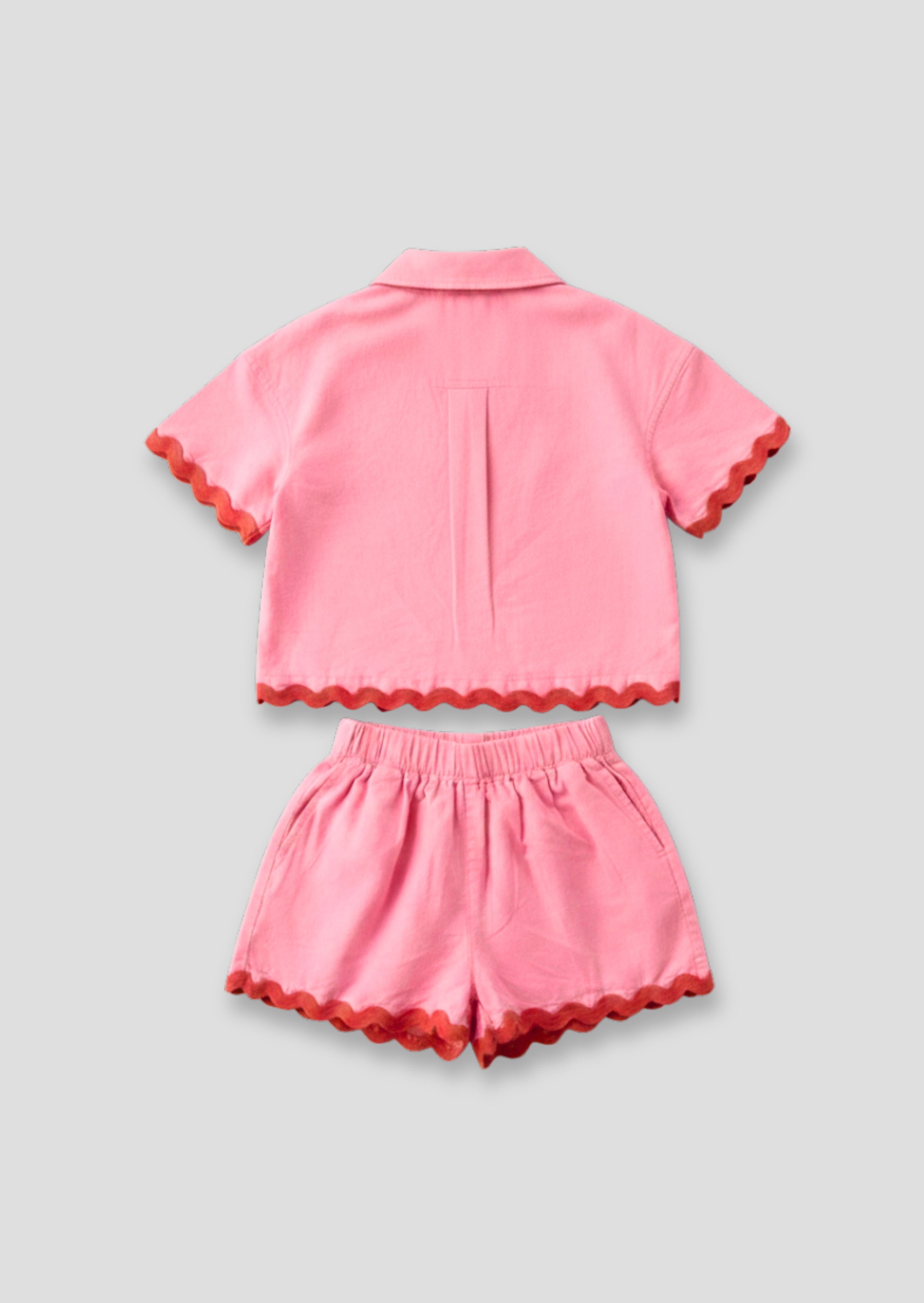 Brooke Zackenlitze Kurz- und Hemdset