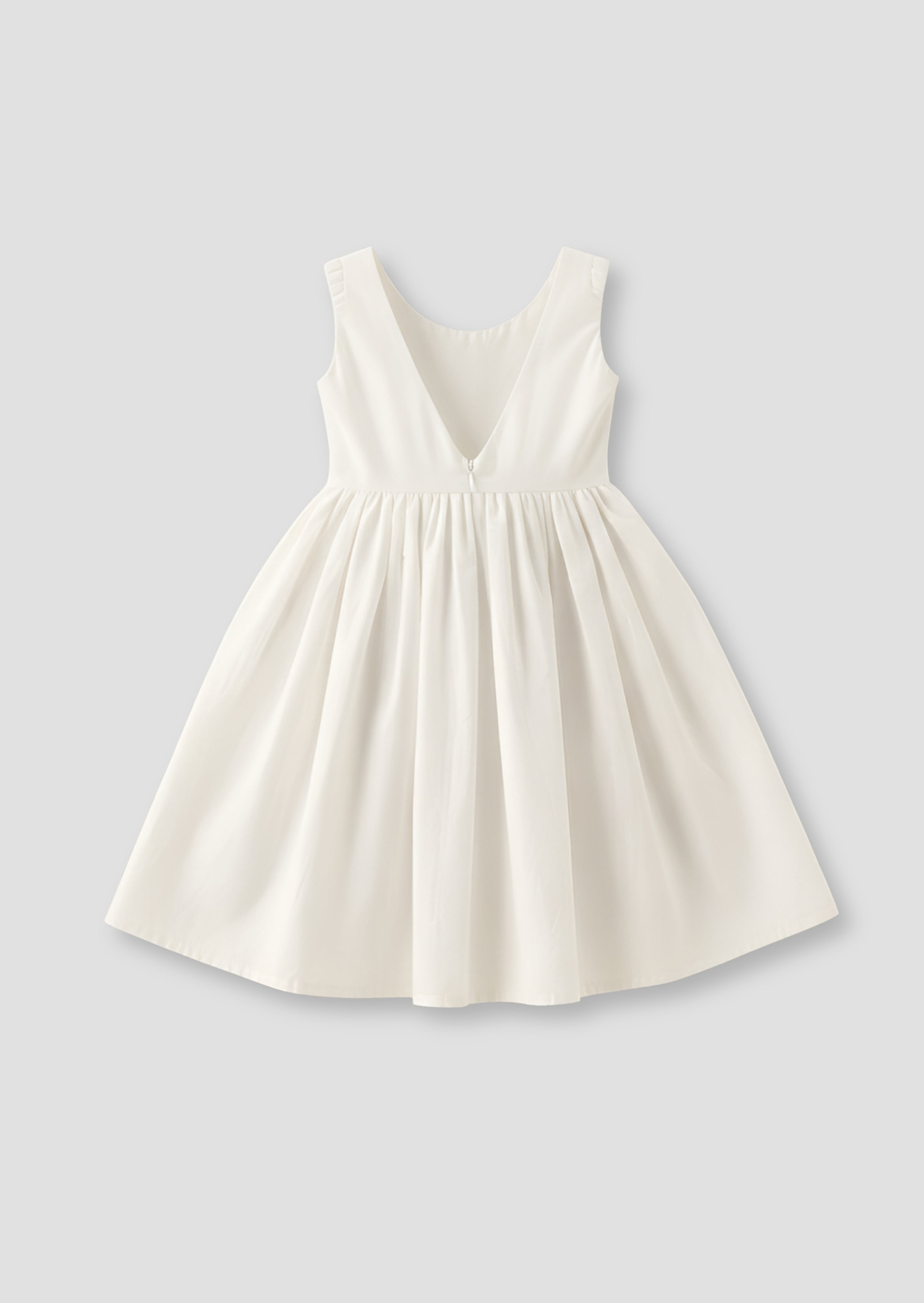 Vestido de algodón con lazo y bordado Natalia