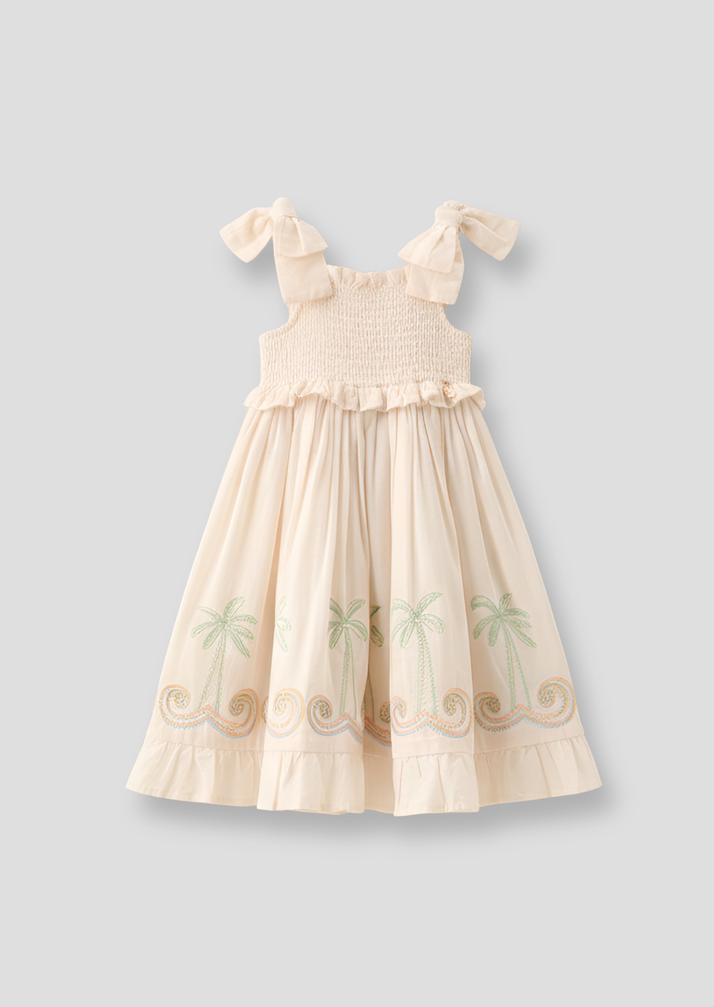 Palma Embroidered Hem Sun Dress