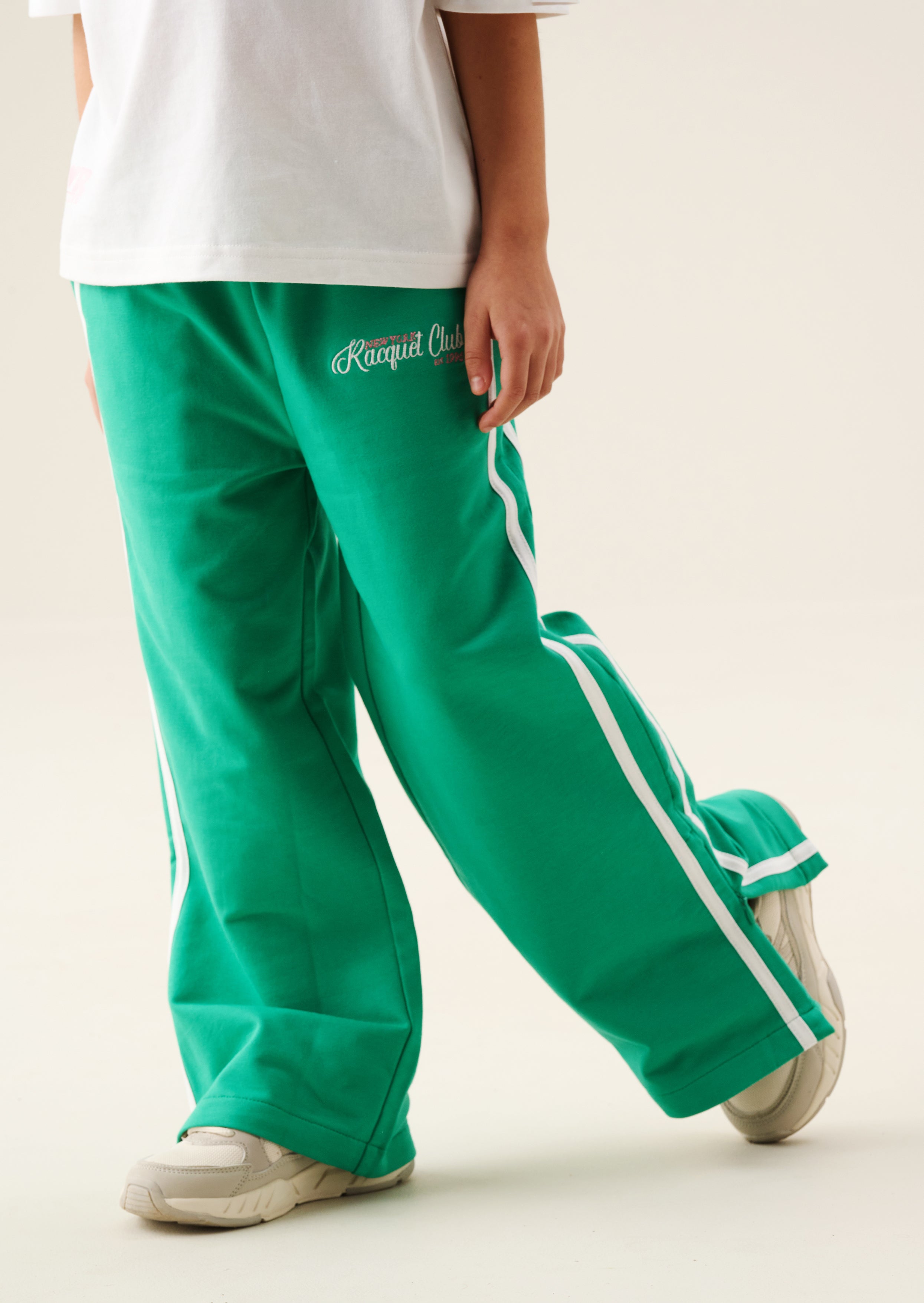 Ria Grün Weitbein-Jogger