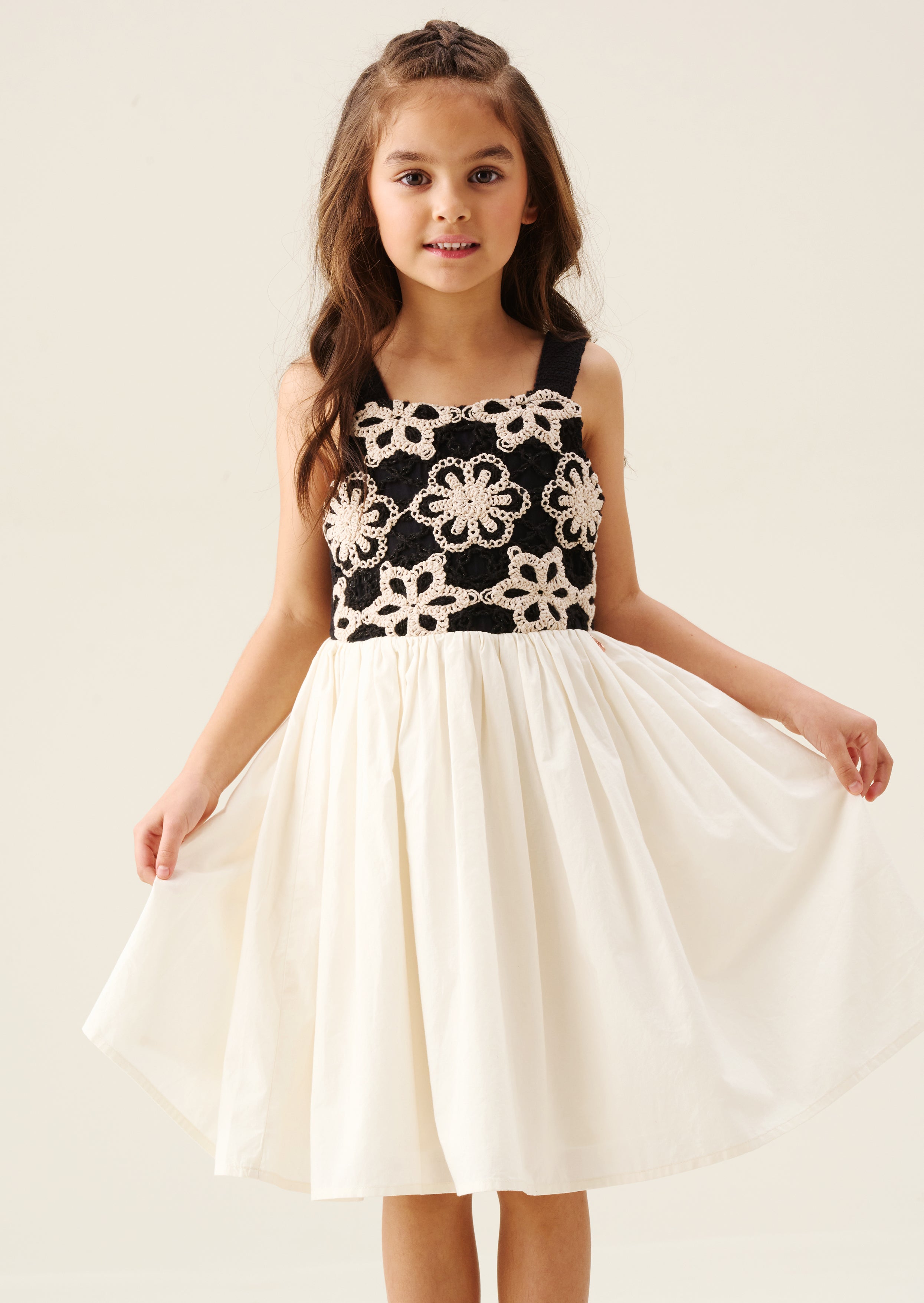 Sabrina Blumen Häkelkleid