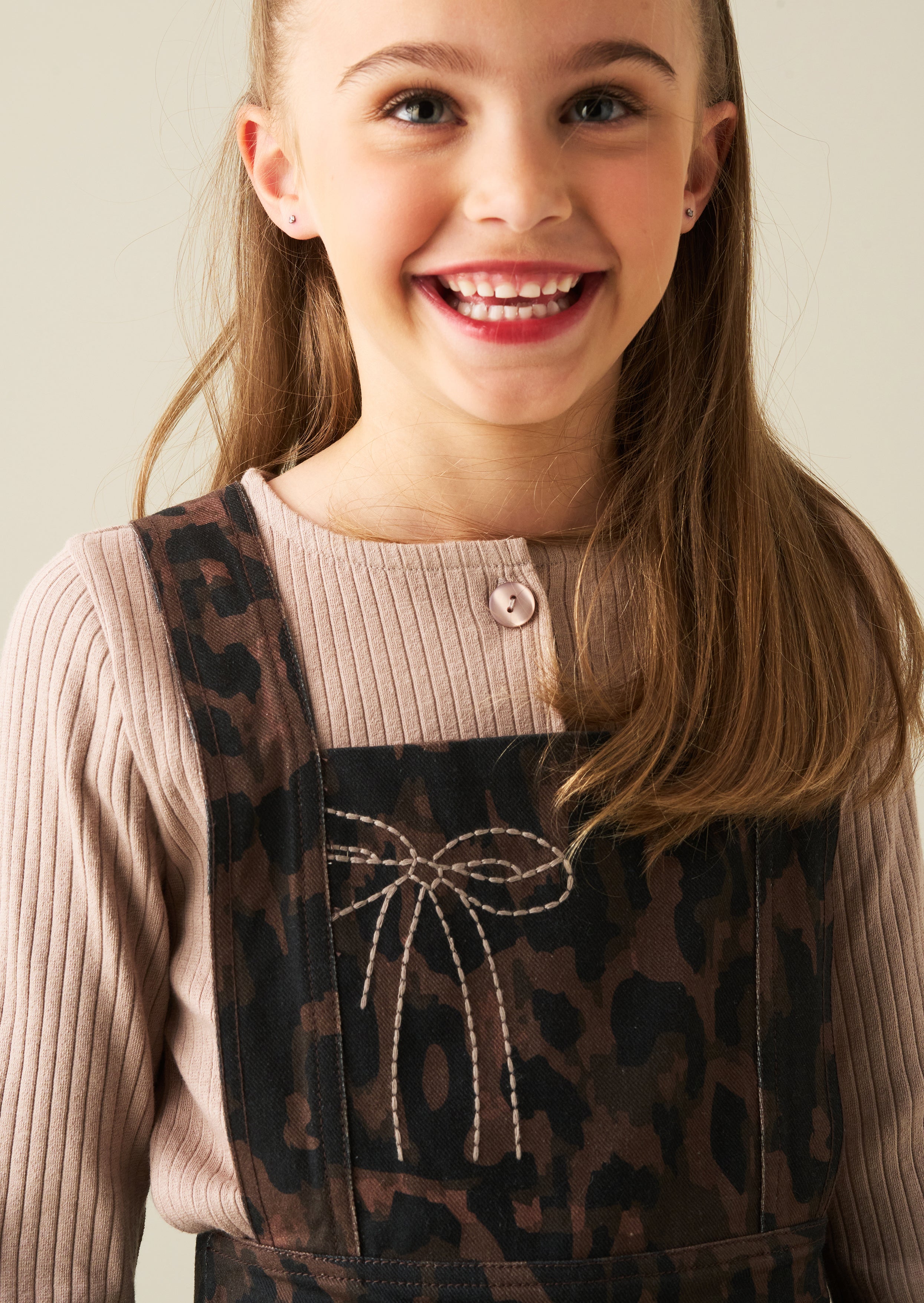 Josie Leopard Dungaree