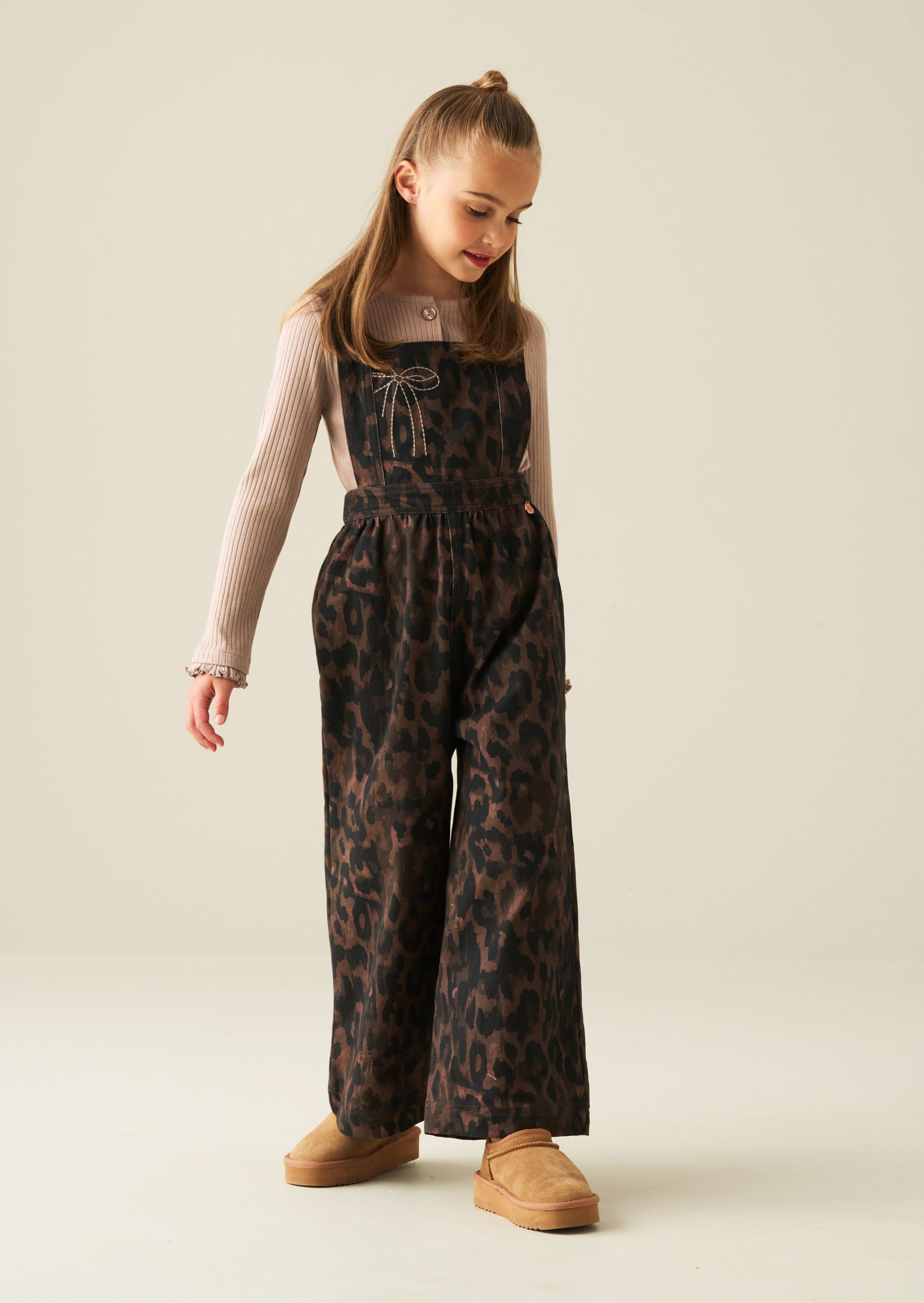 Josie Leopard Dungaree