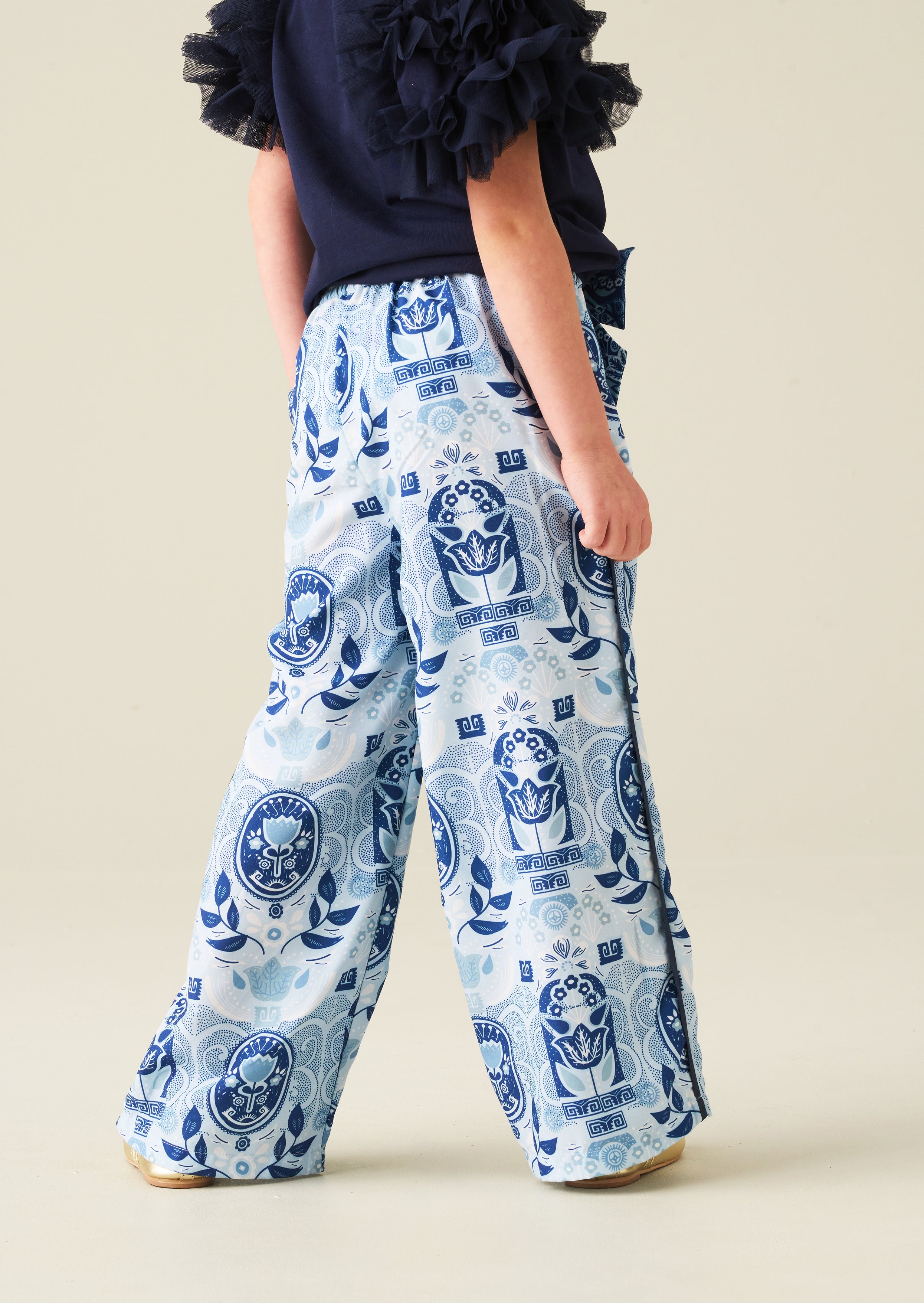 Isabelle Printed Wide Leg Trouser