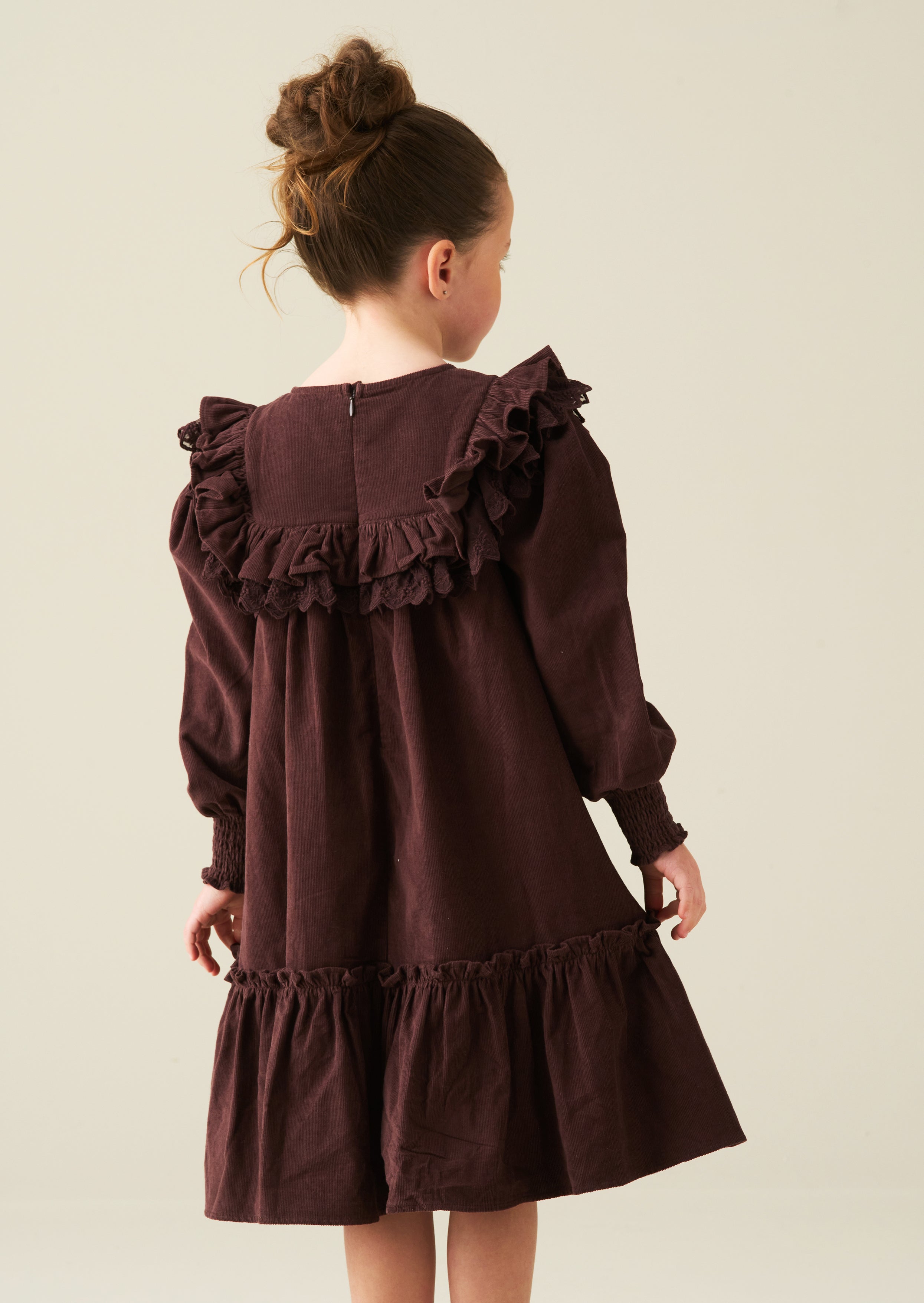 Avery Cord Lace Trim Dress